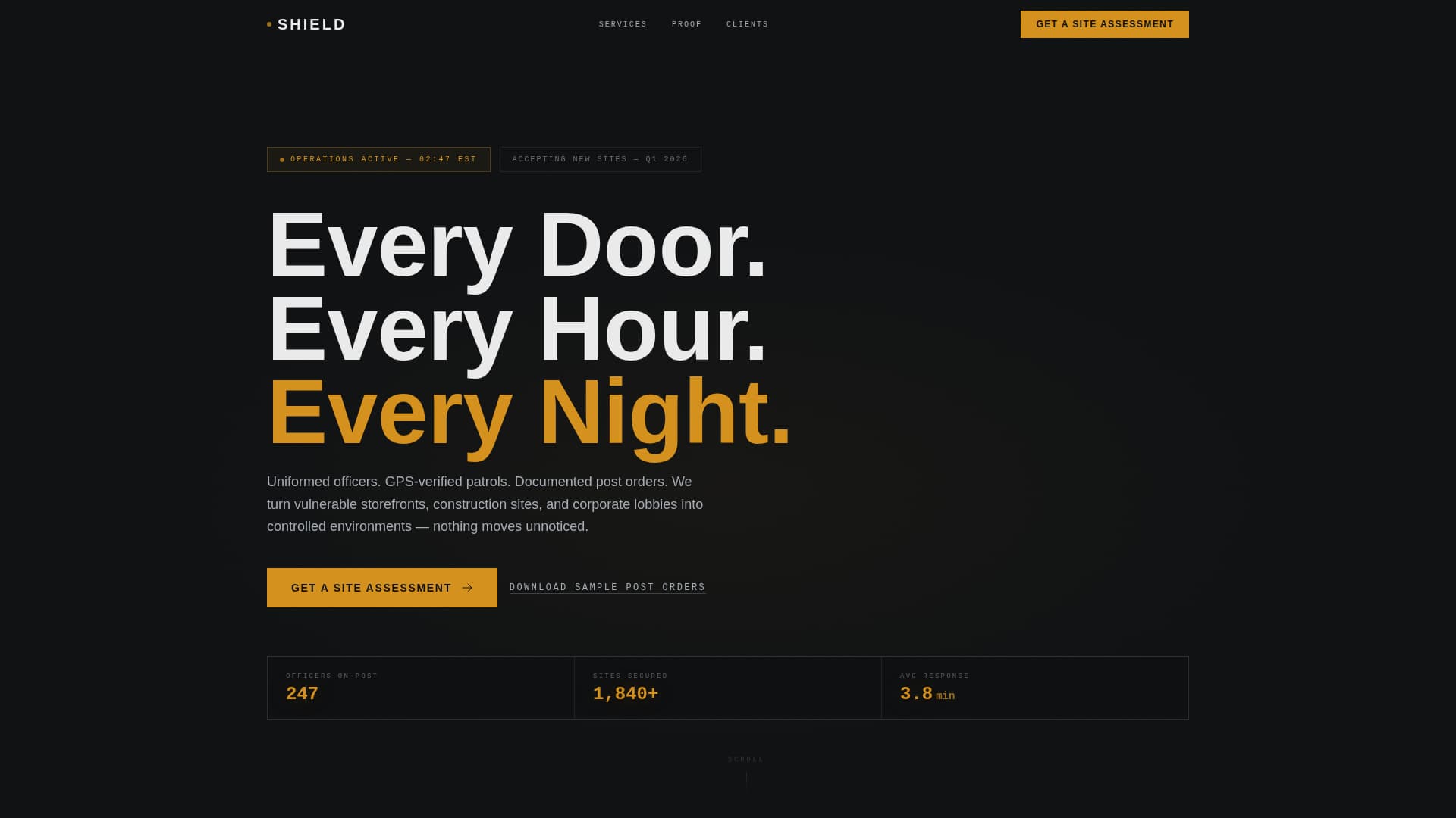 Shield - Trusted Security Landing Page Template