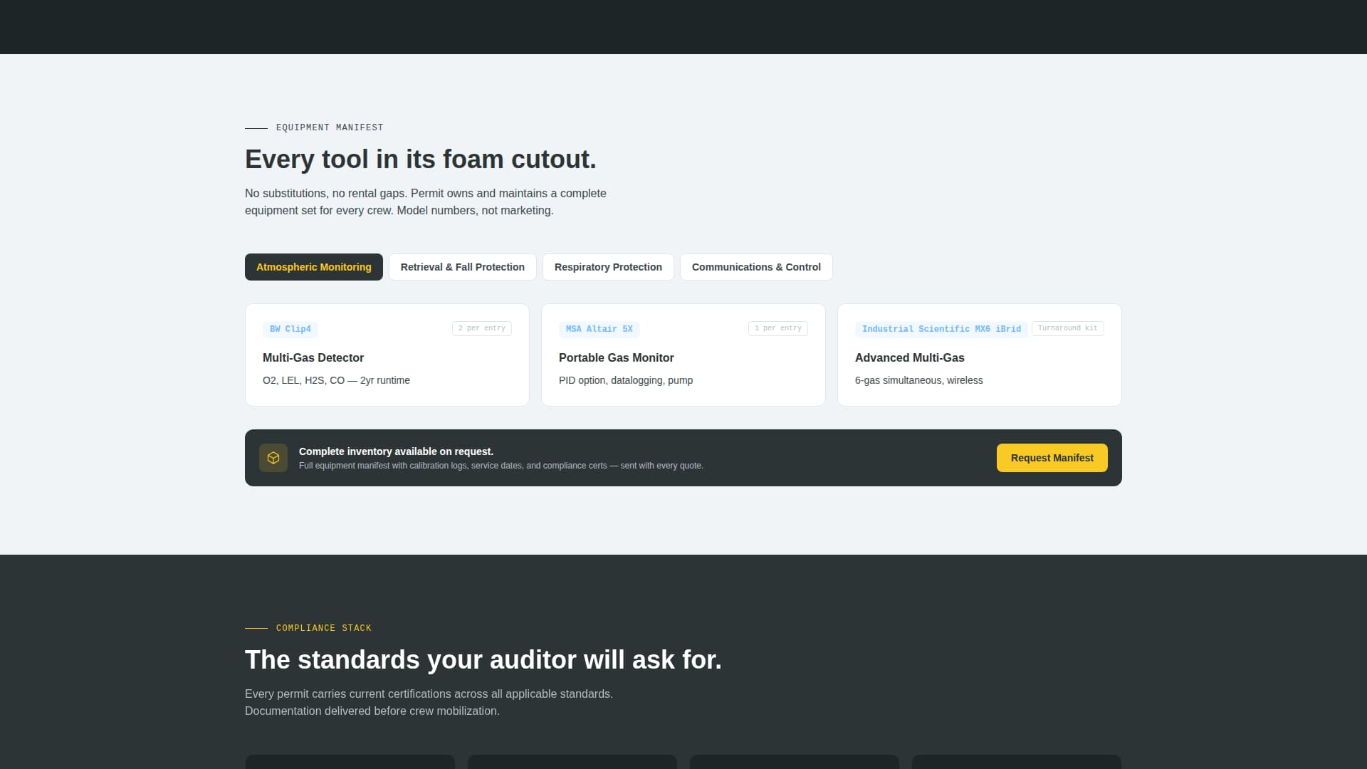 Permit - Reliable Confinedspace Landing Page Template