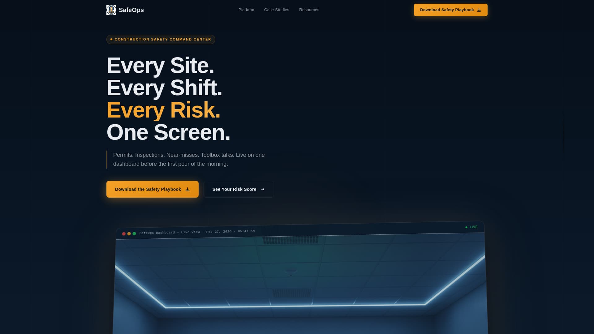 Safeops - Authoritative Jobsitesafety Landing Page Template
