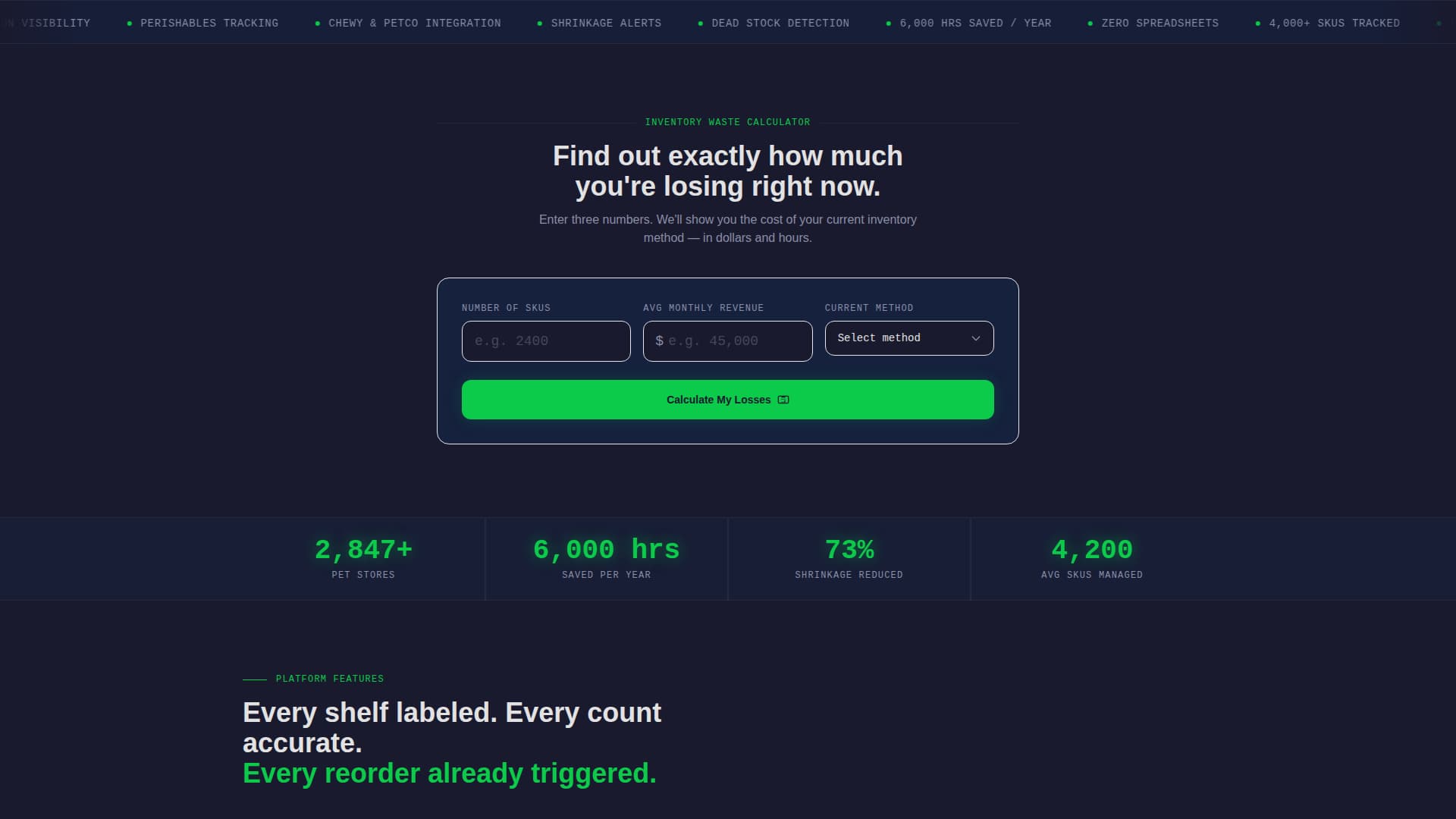 Stockpile - Powerful Inventory Landing Page Template
