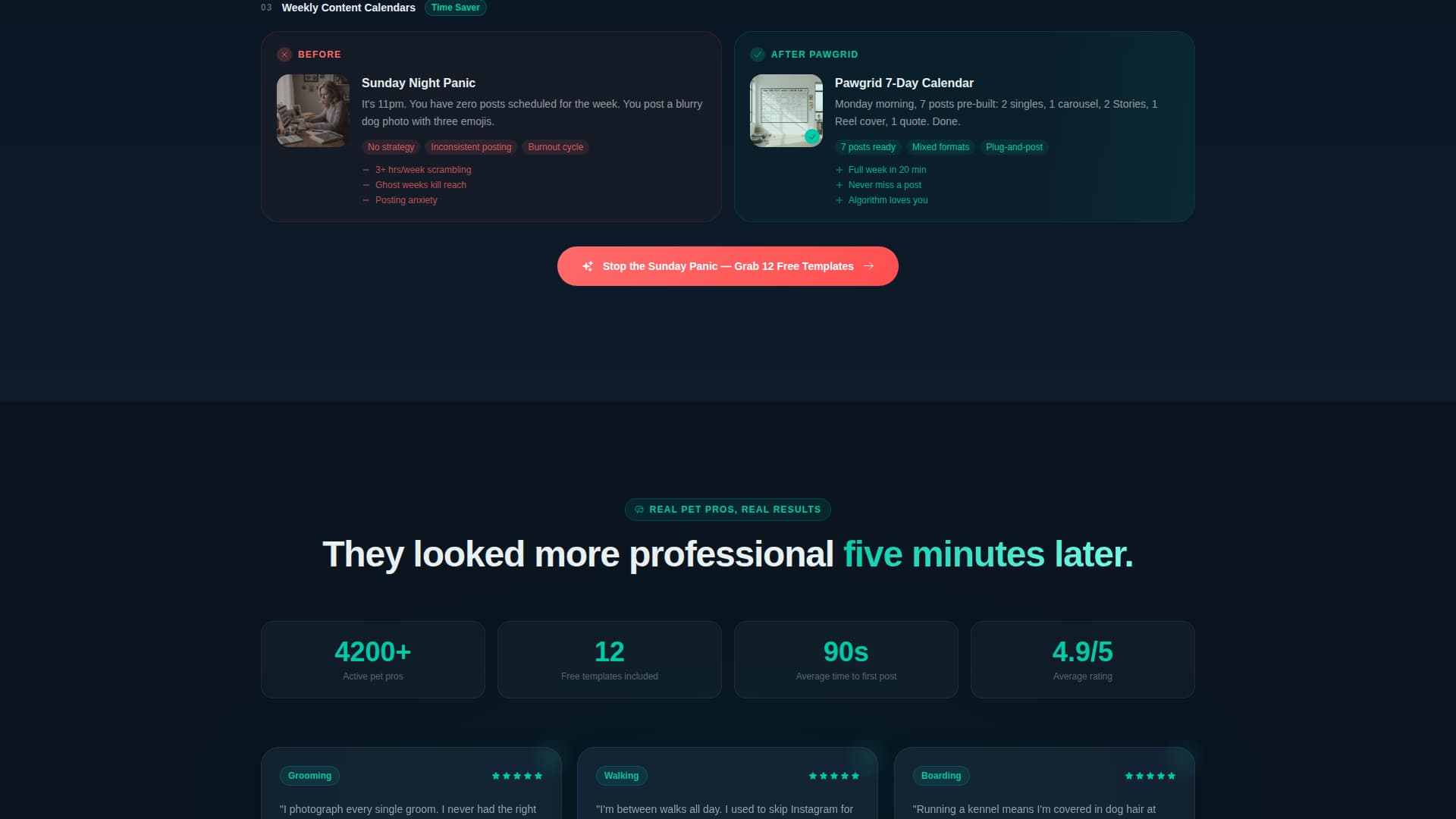 Pawgrid - Stunning Petcare Landing Page Template