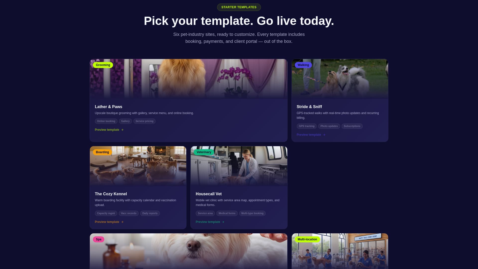 FurCare — Proven Pet Grooming Landing Page Template