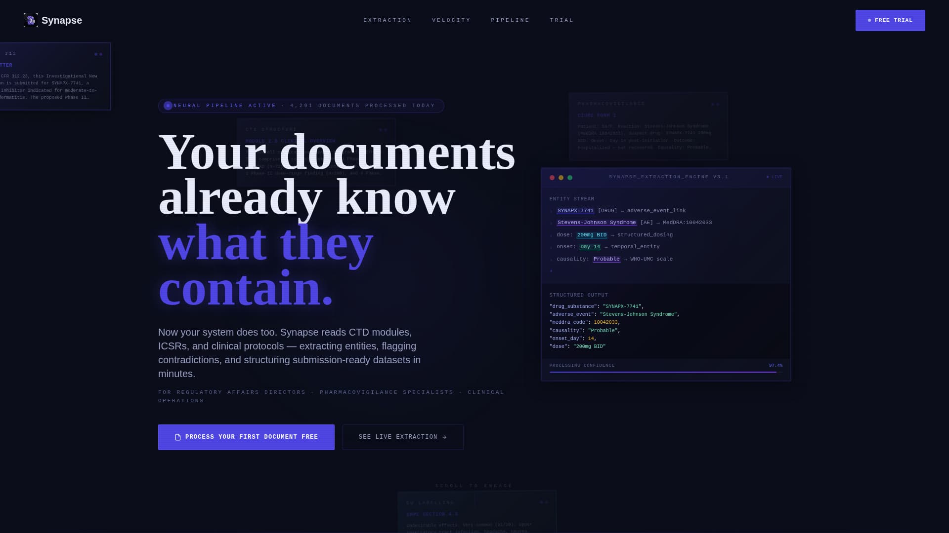 Synapse - Intelligent Pharmaceutical Landing Page Template
