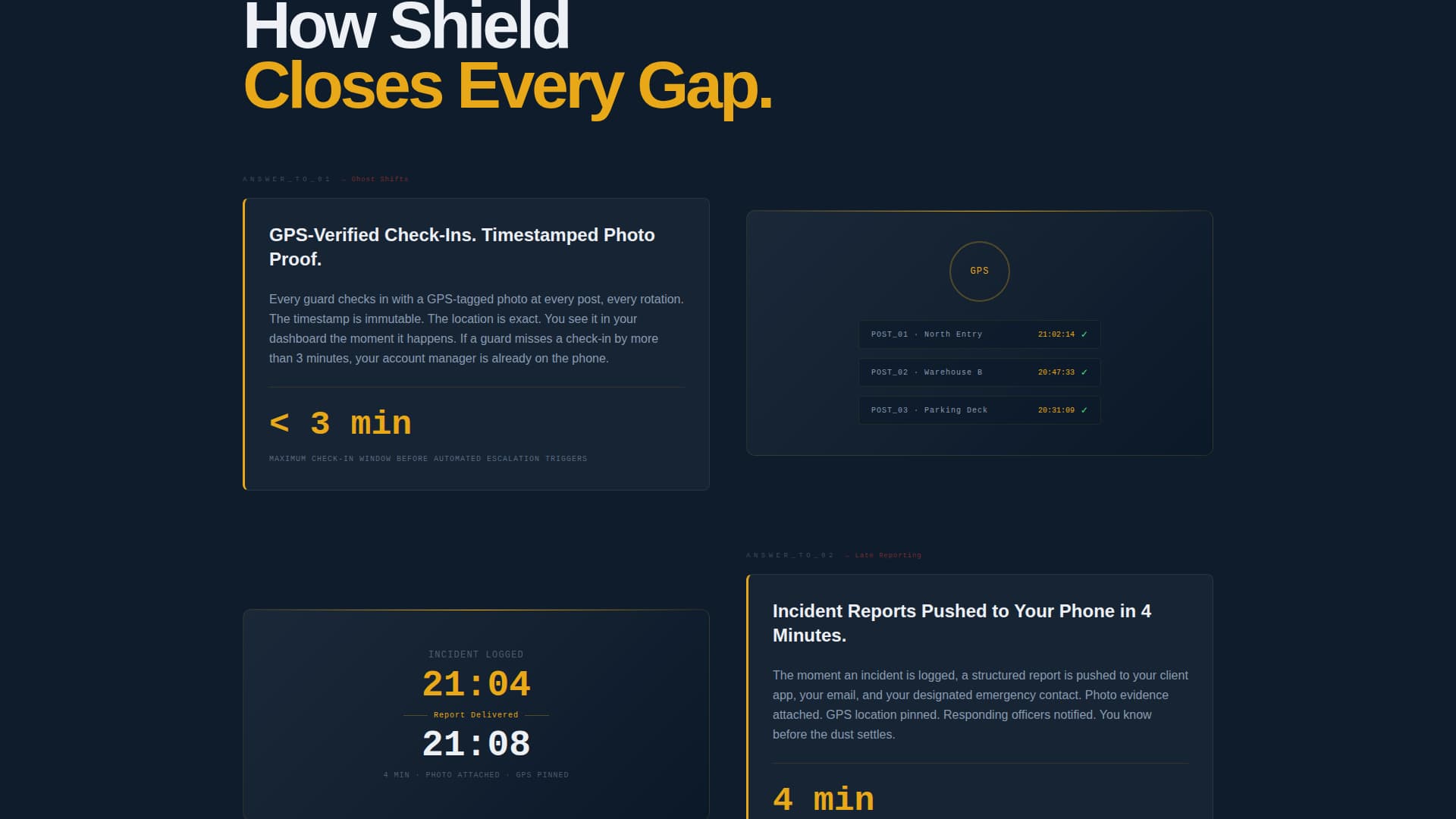 Security Guard & Protection Professional Website Template