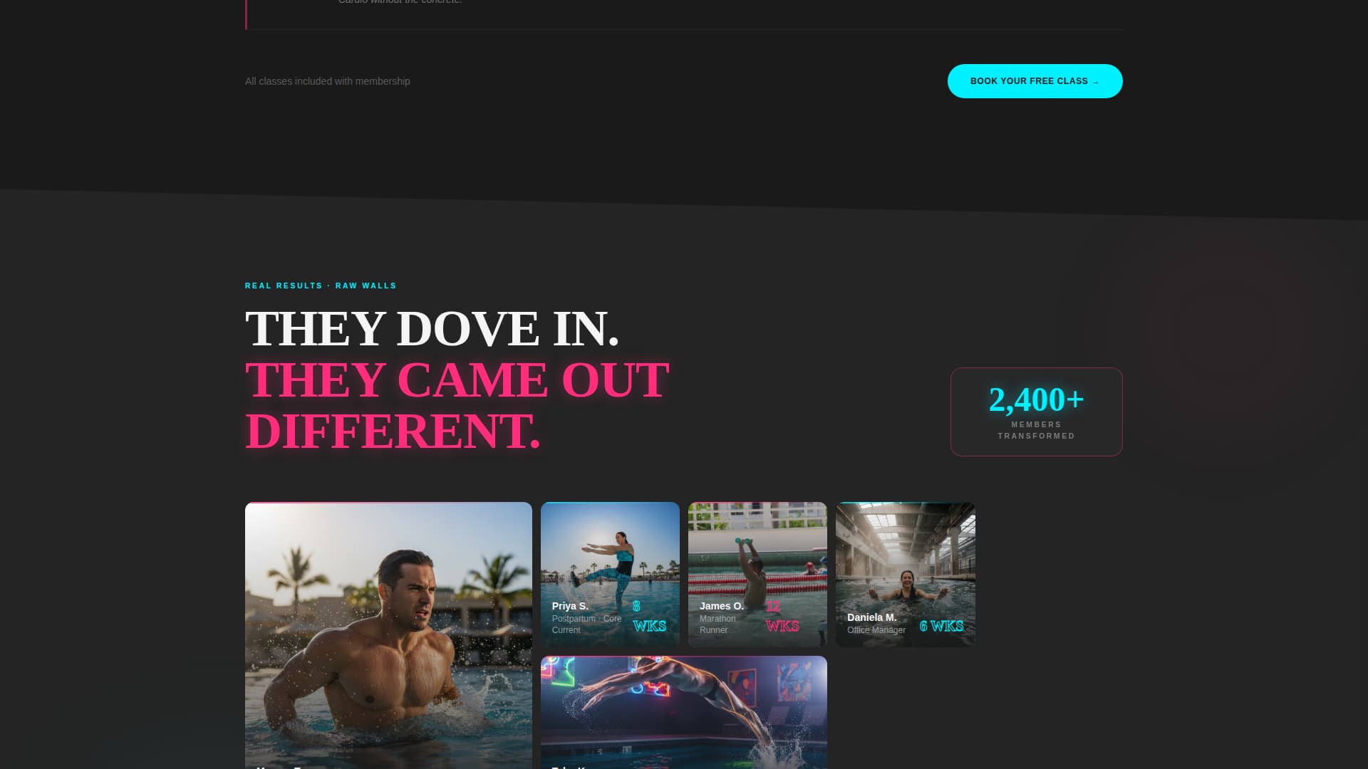 Surge - Electrifying Aquatic Landing Page Template