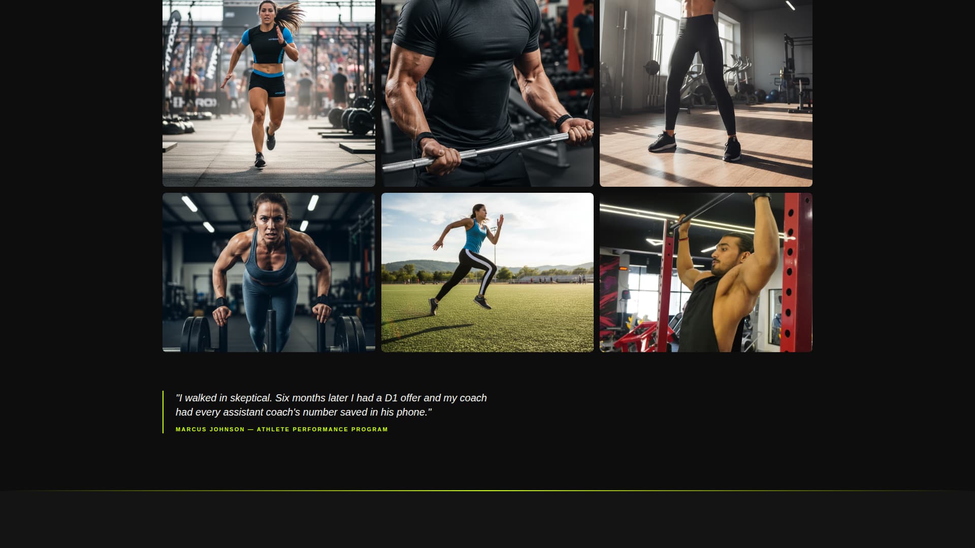 Grind - Highintensity Athletictraining Landing Page Template