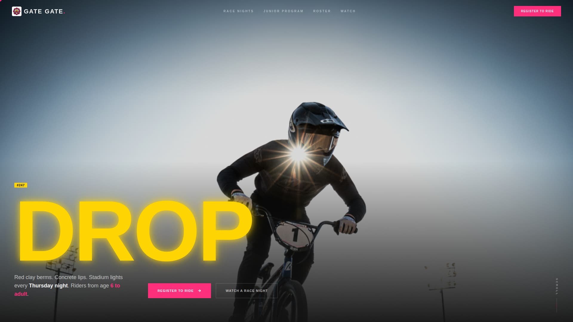 Gatea - Highvoltage BMX Landing Page Template