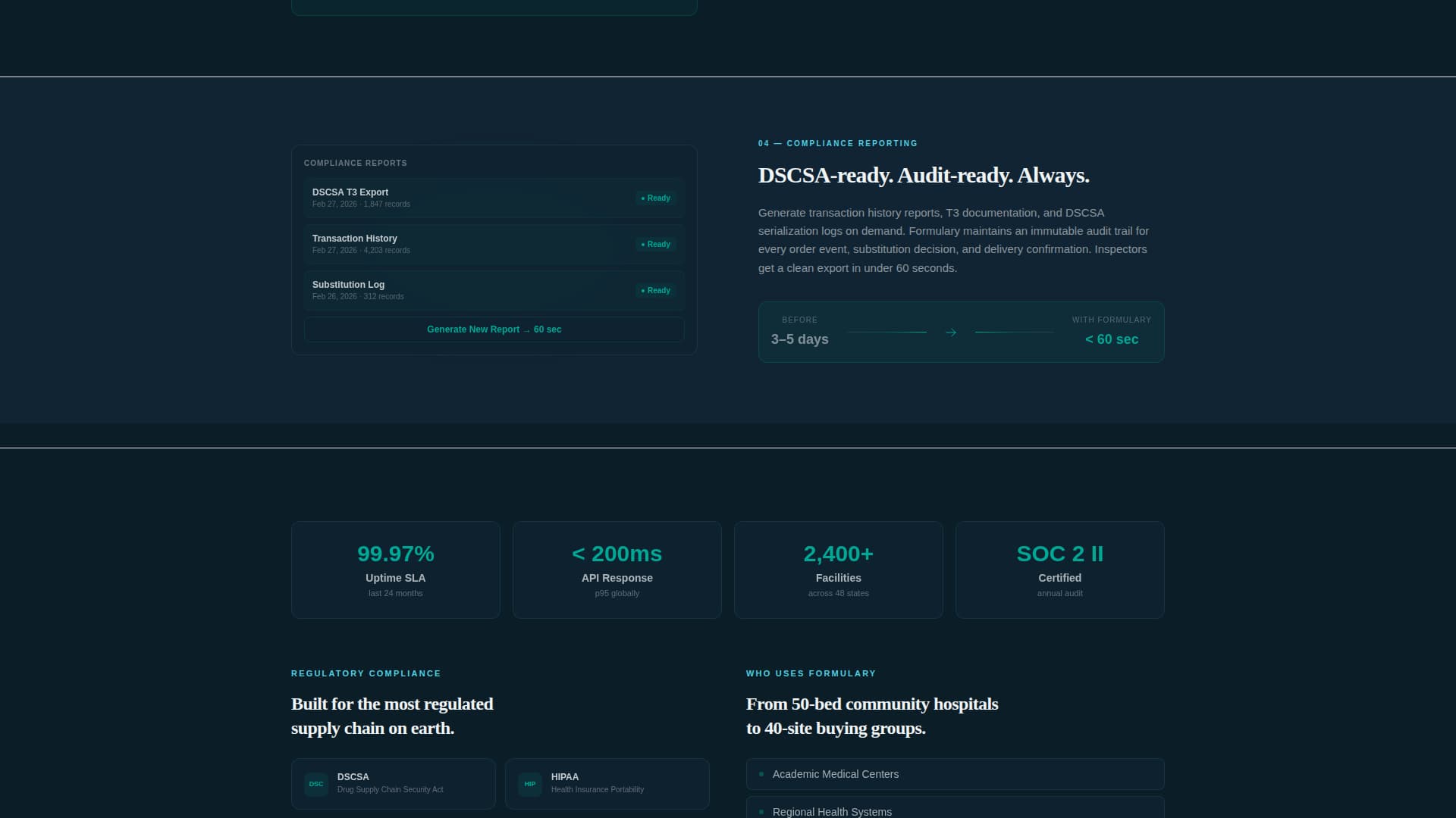 Formulary - Precision Pharmaceutical Landing Page Template
