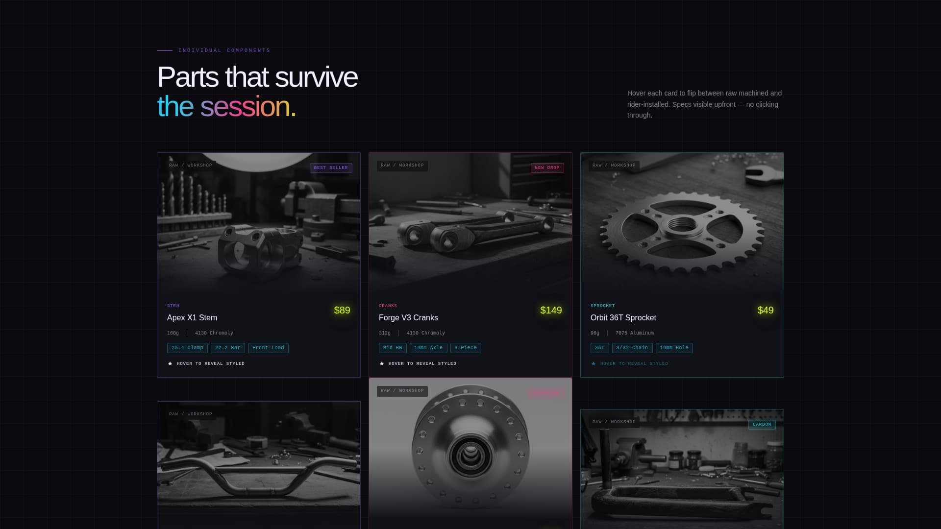 Crank - Highperformance BMX Landing Page Template