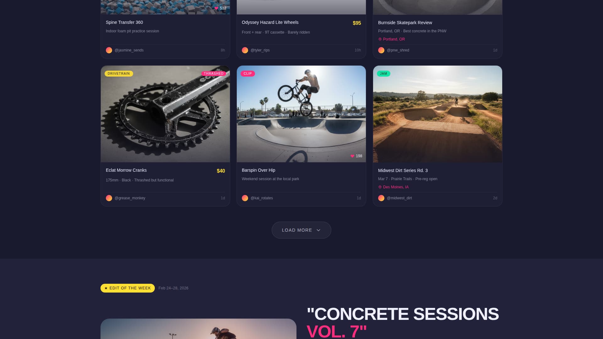 Whip - Highvoltage BMX Landing Page Template