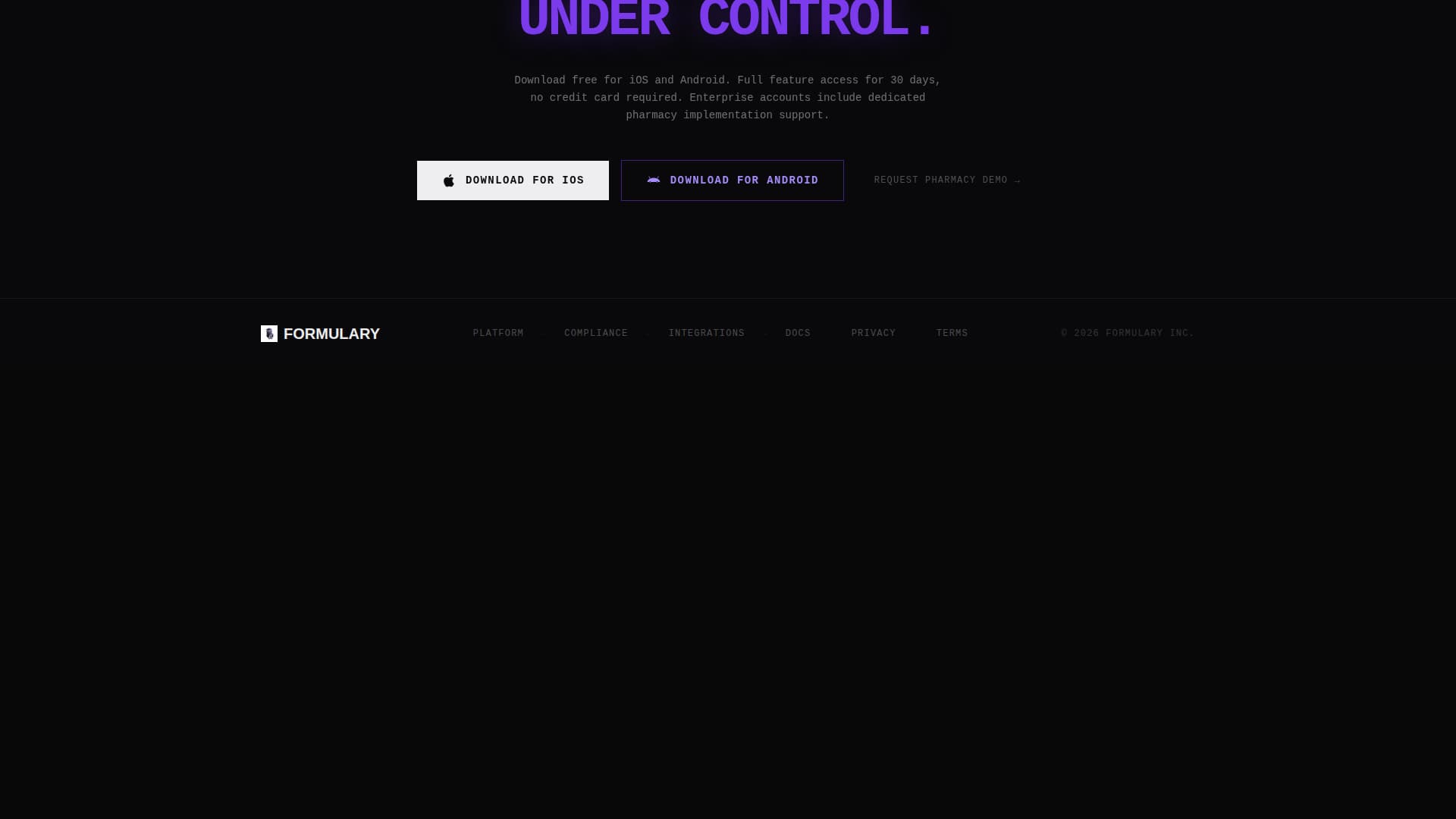 Vitals — Evidence-Based Drug Information Landing Page Template