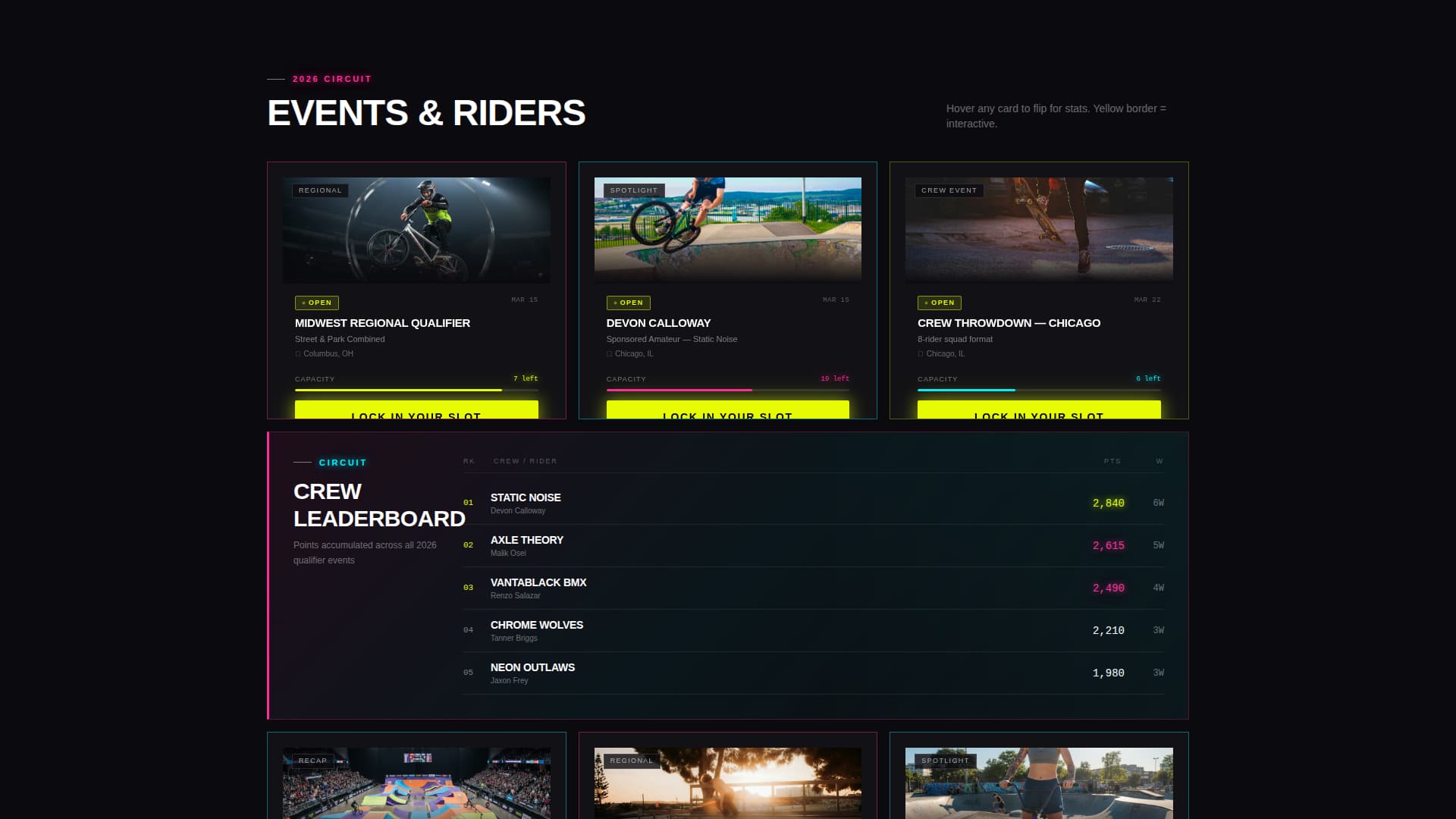 Grind - Electric BMX Landing Page Template