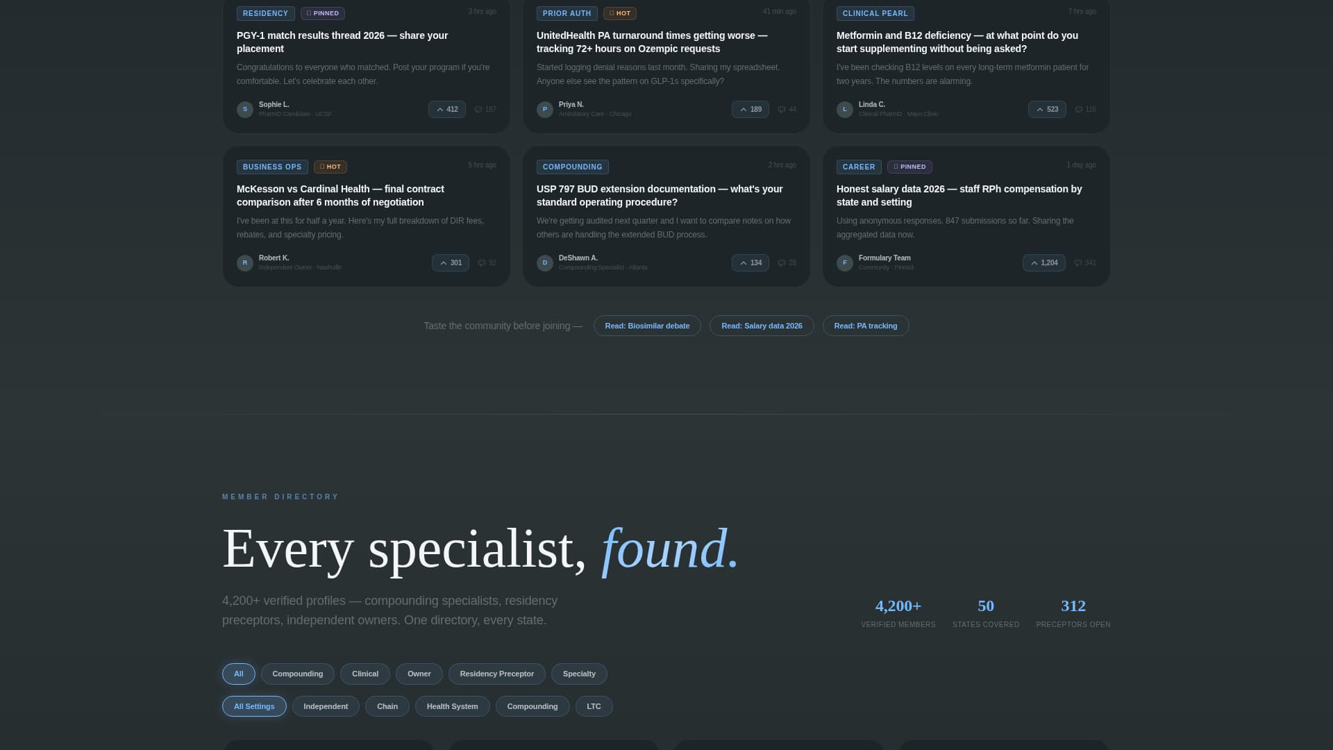 Formulary - Dynamic Pharmacy Landing Page Template