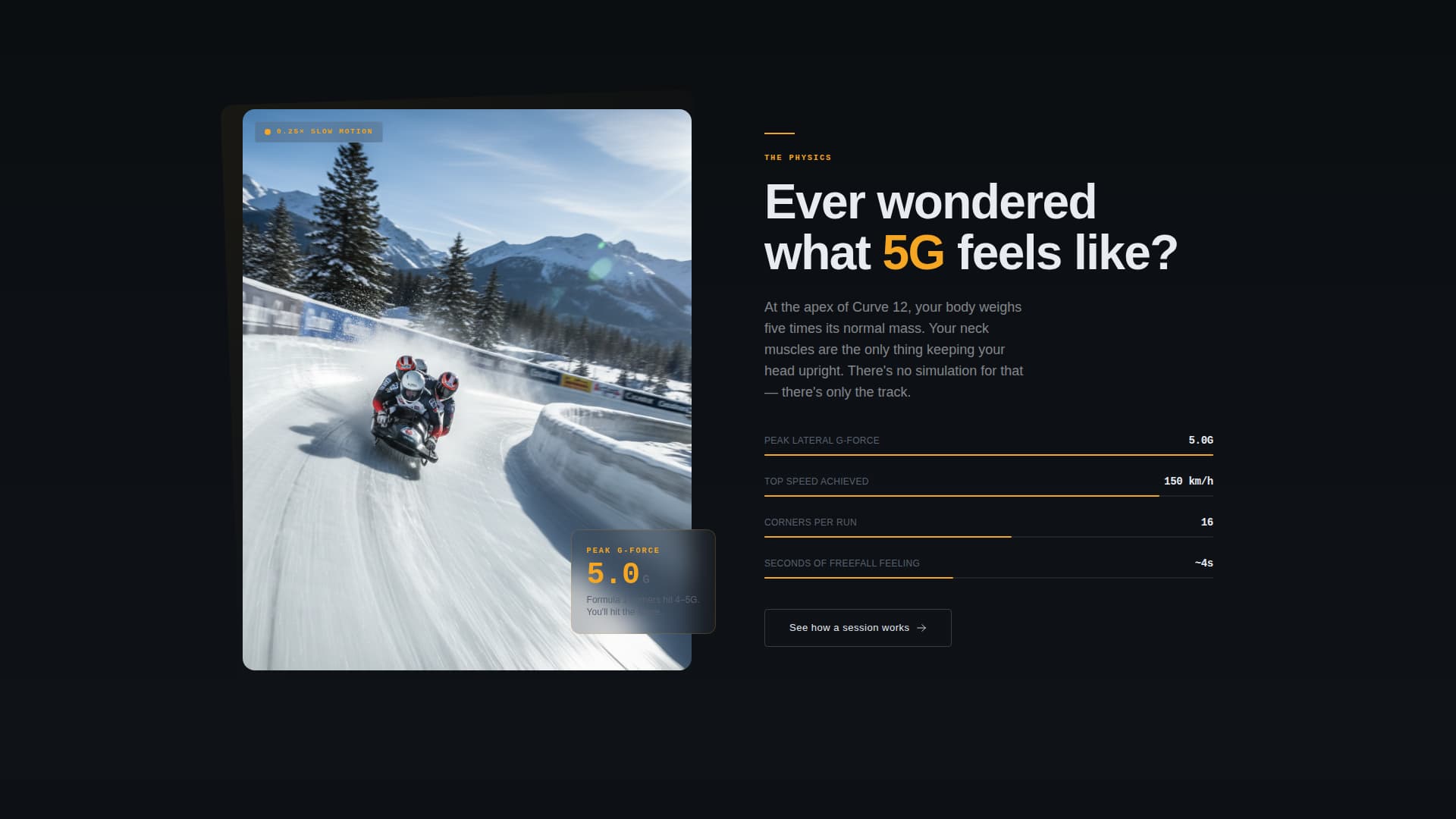 Bobsled Booking Website Template