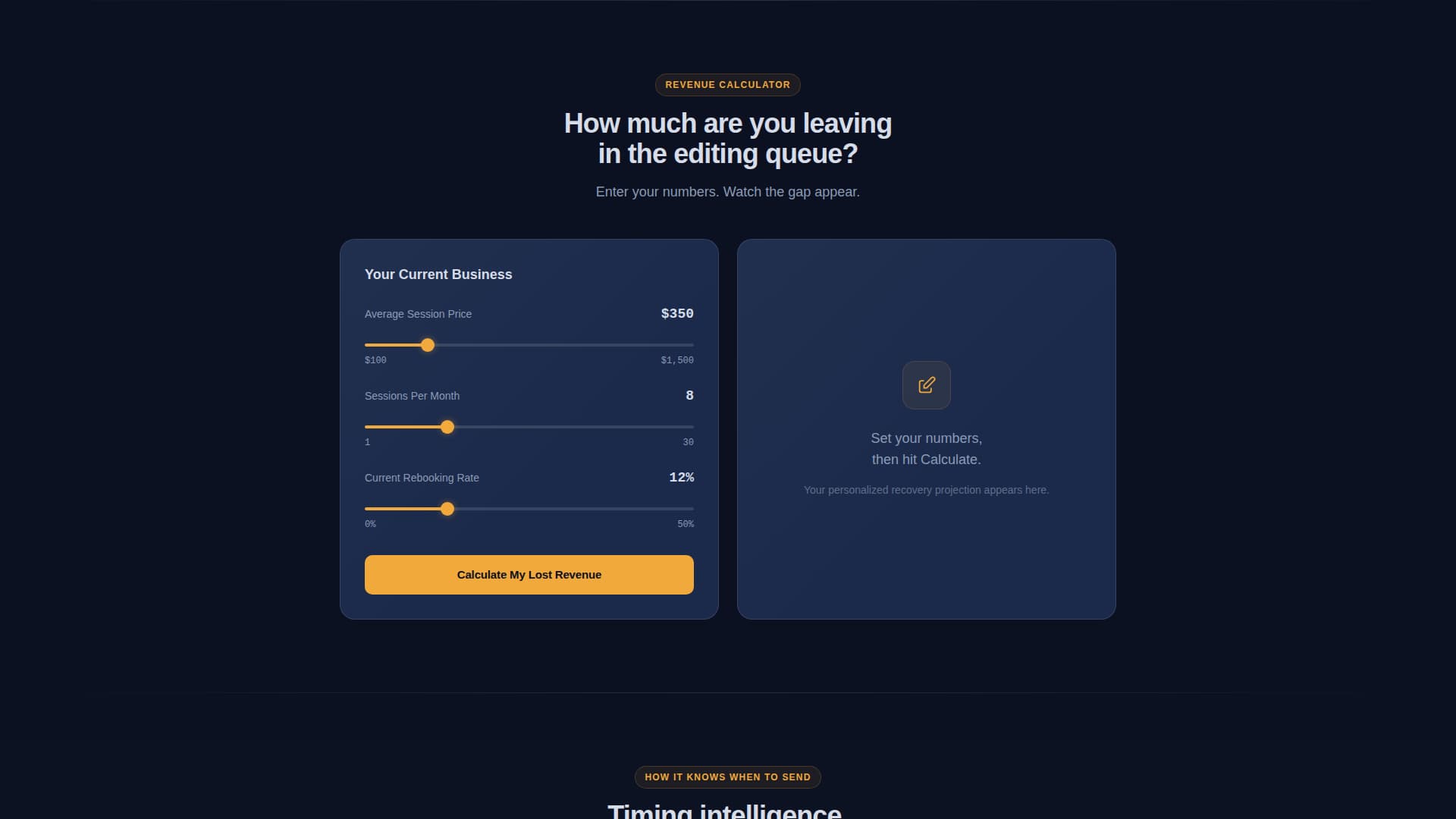 Shutter - Precision Photography Landing Page Template