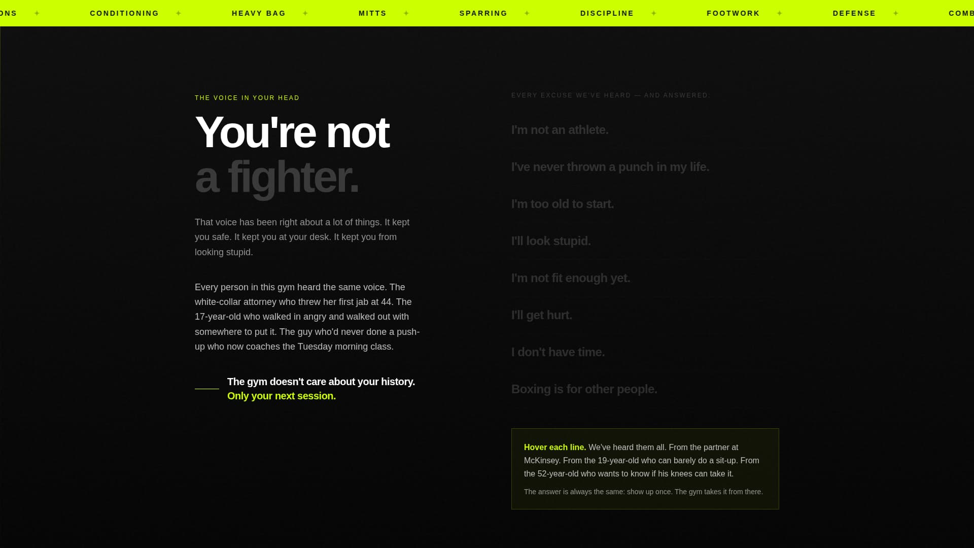 Boxing Pricing Website Template