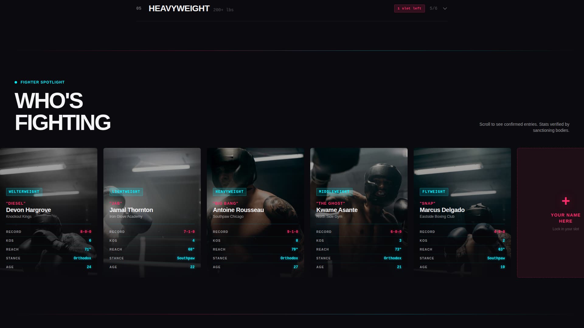 Boxing Specialist Professional Website Template
