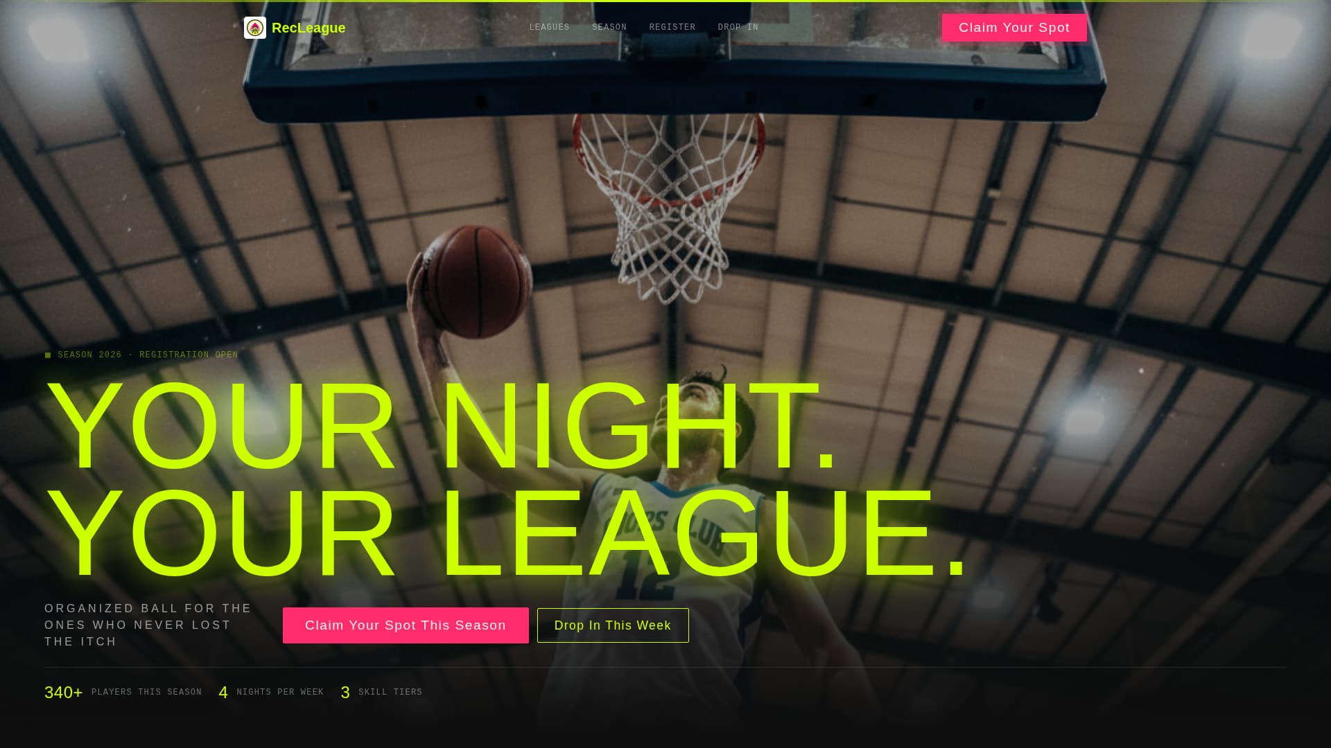 Sports Club & Team Professional Website Template