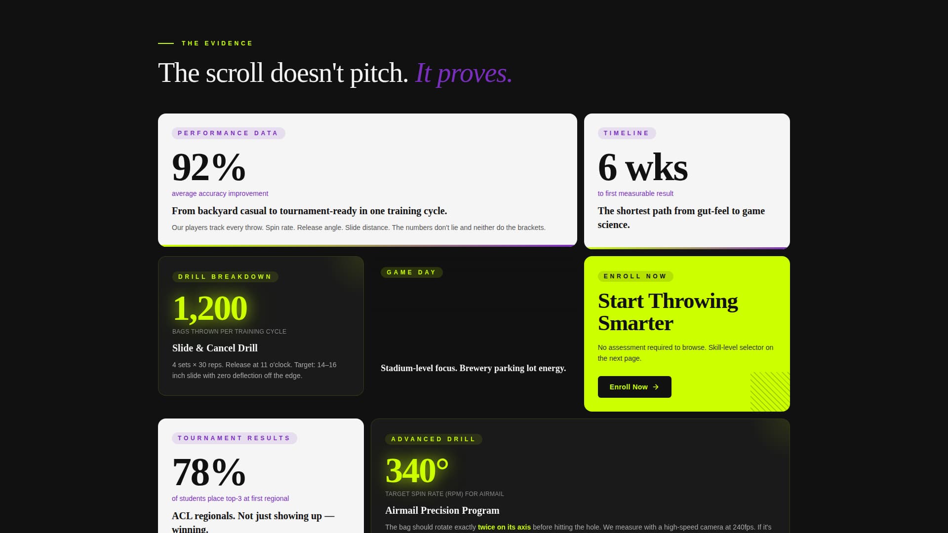Cornhole Professional Website Template