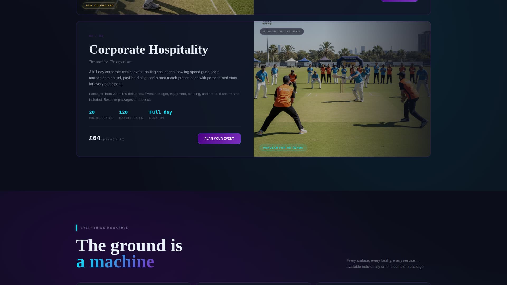 Stadium & Arena Booking Website Template
