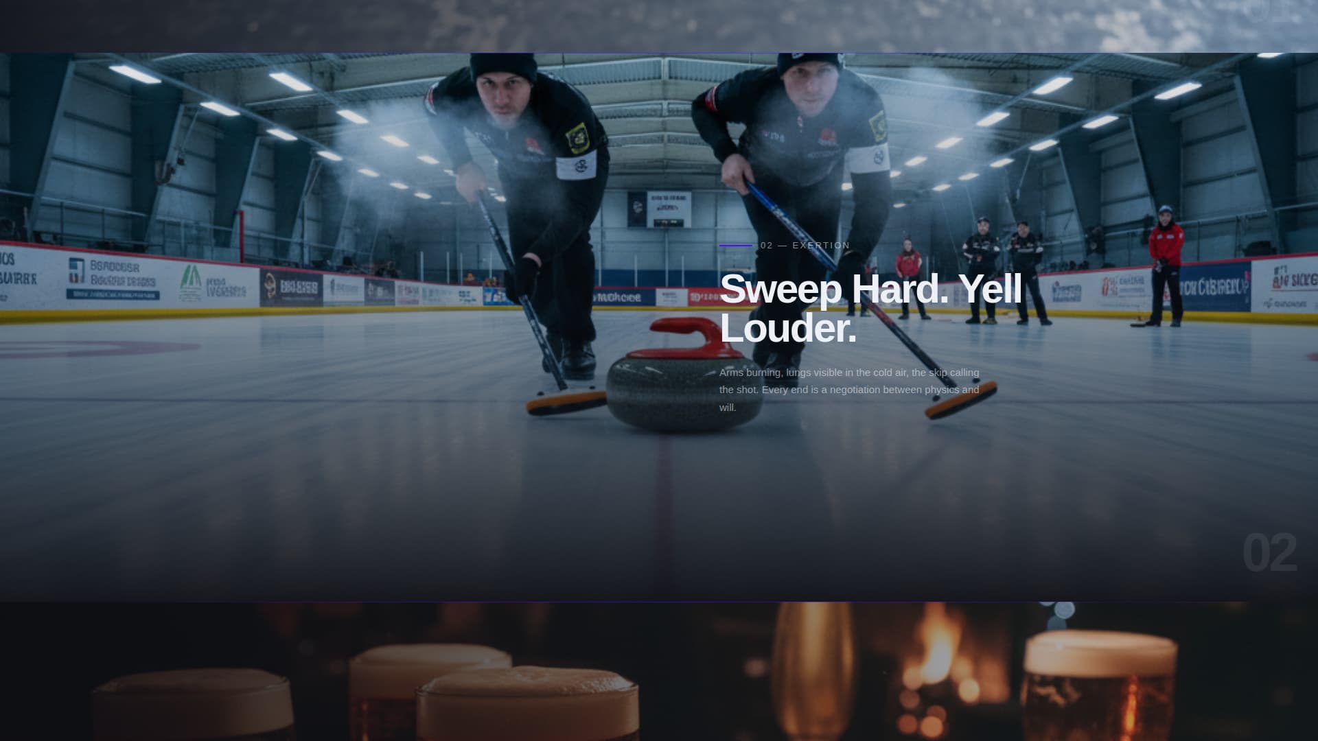 Sweep - Electric Curling Landing Page Template