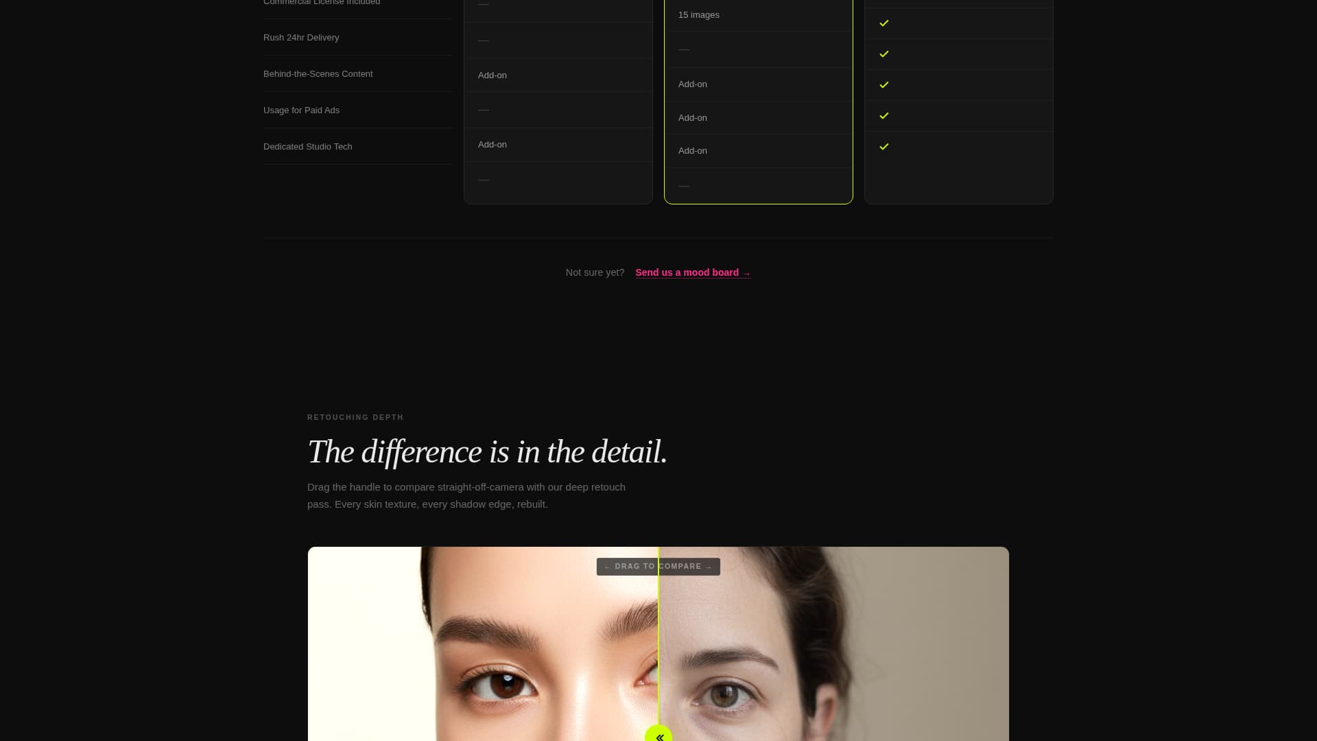 Downtown Commercial Photography Studio Estimator Website Template