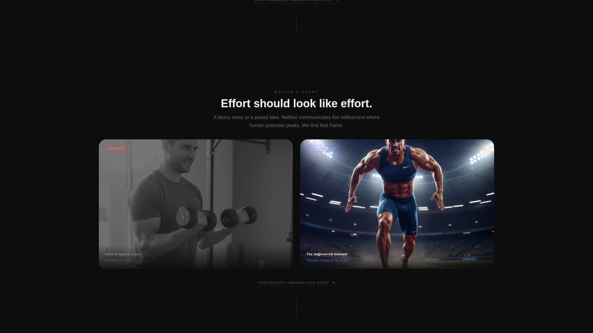 Dark-Theme Photography Studio Reveal Website Template