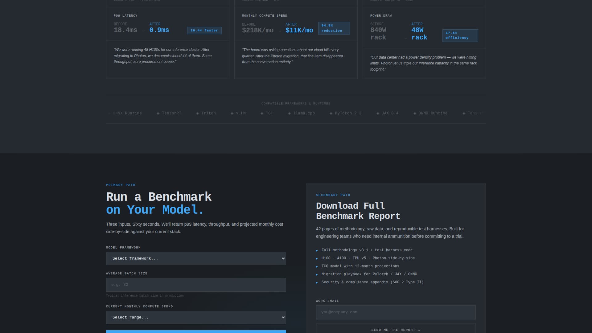 Photon - Blazing Photonic Computing Landing Page Template