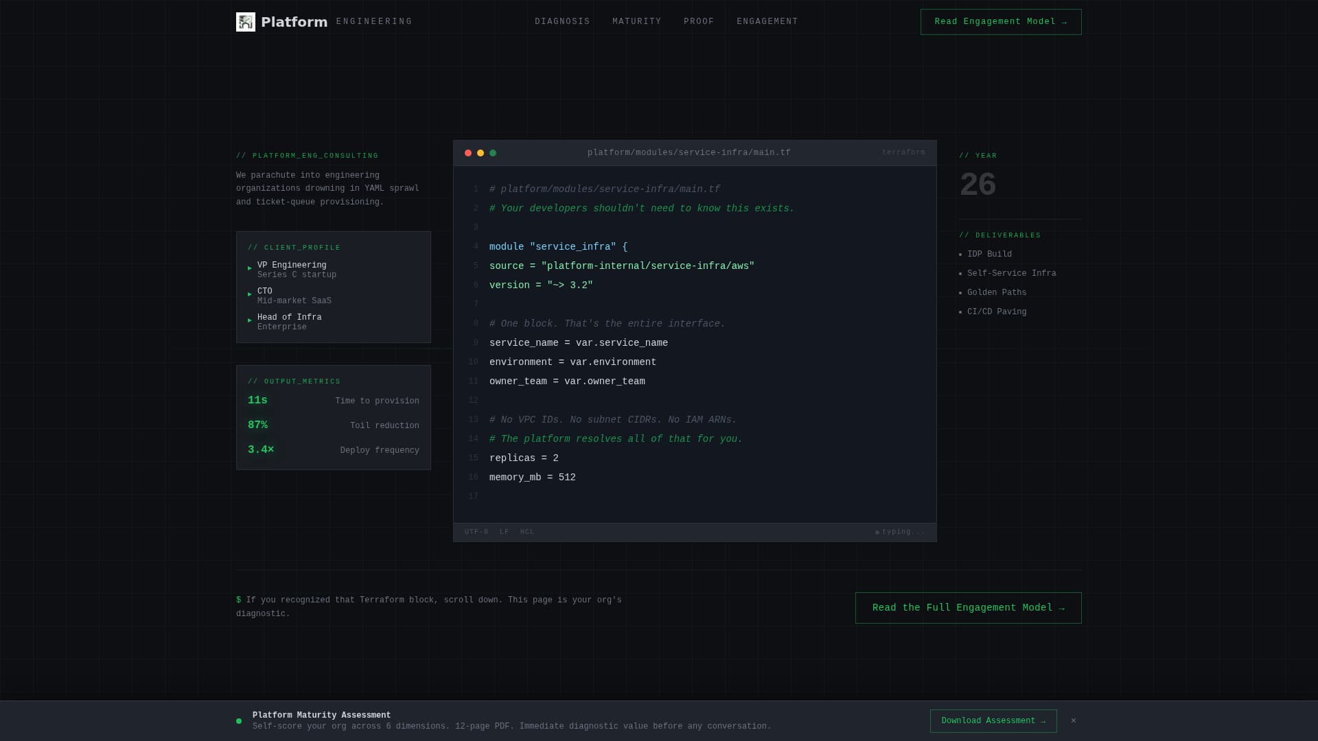 Pathfinder - Elite Platform Engineering Landing Page Template