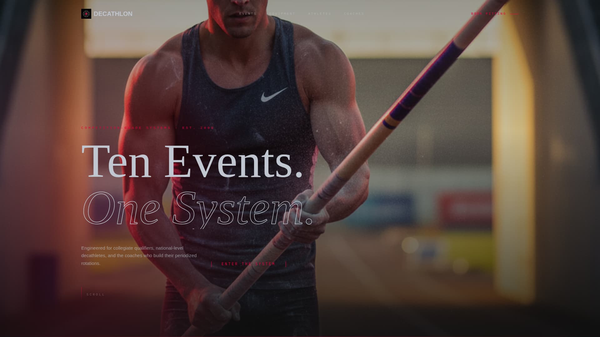 Decathlon Specialist Booking Website Template