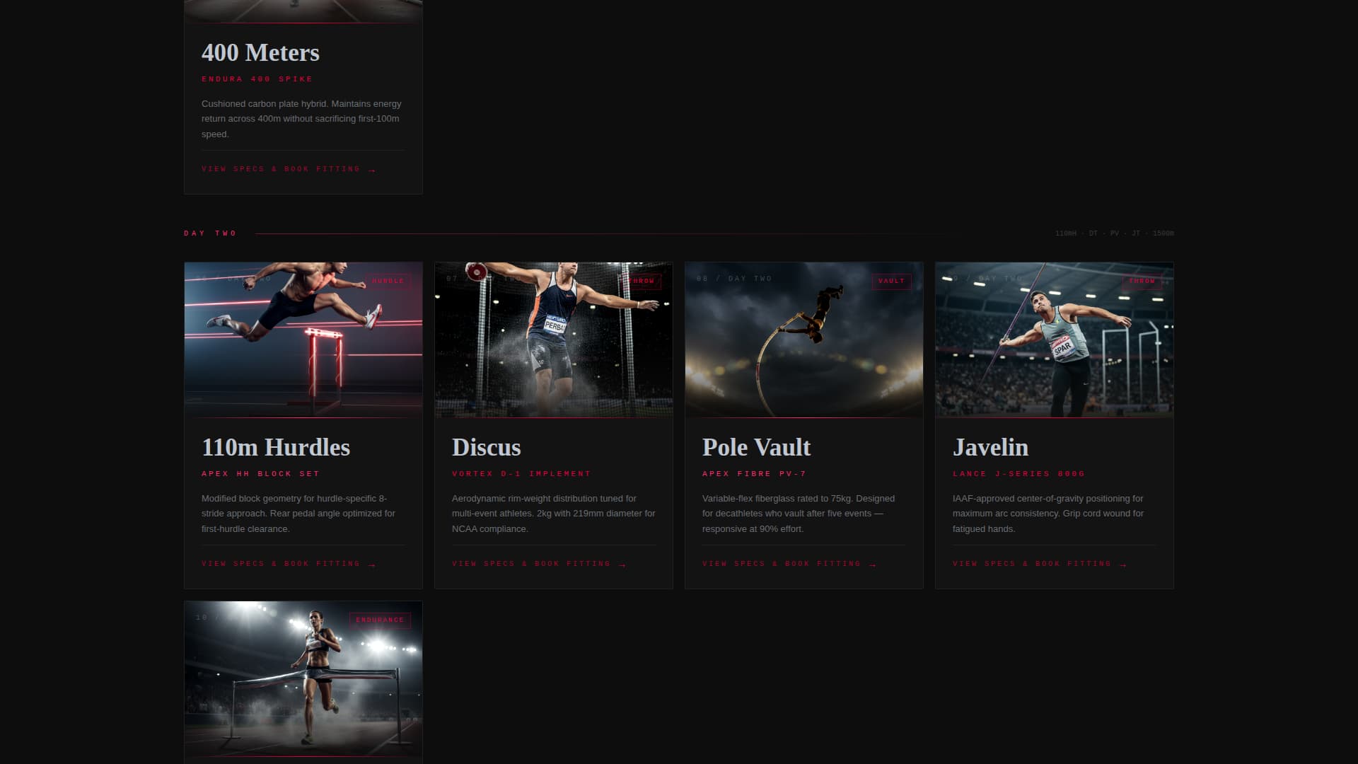 Decathlon Specialist Booking Website Template