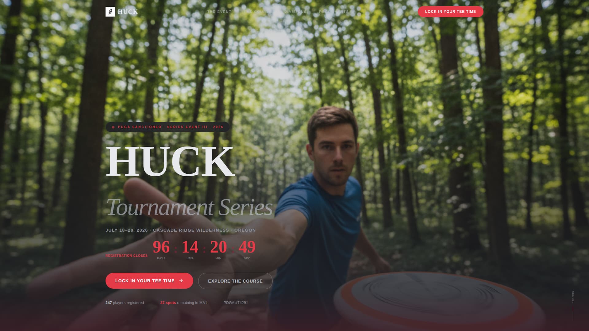 Disc Golf Complete Professional Website Template
