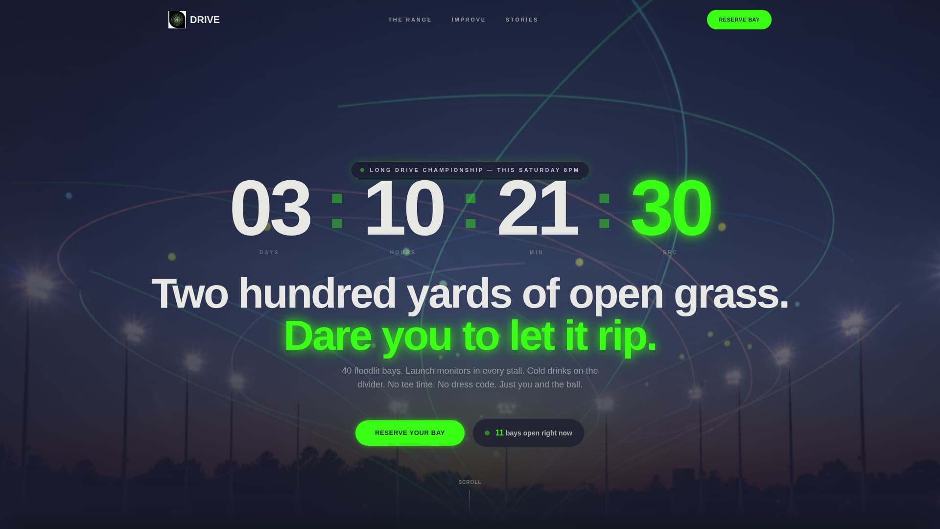 Golf Club & Course Booking Website Template