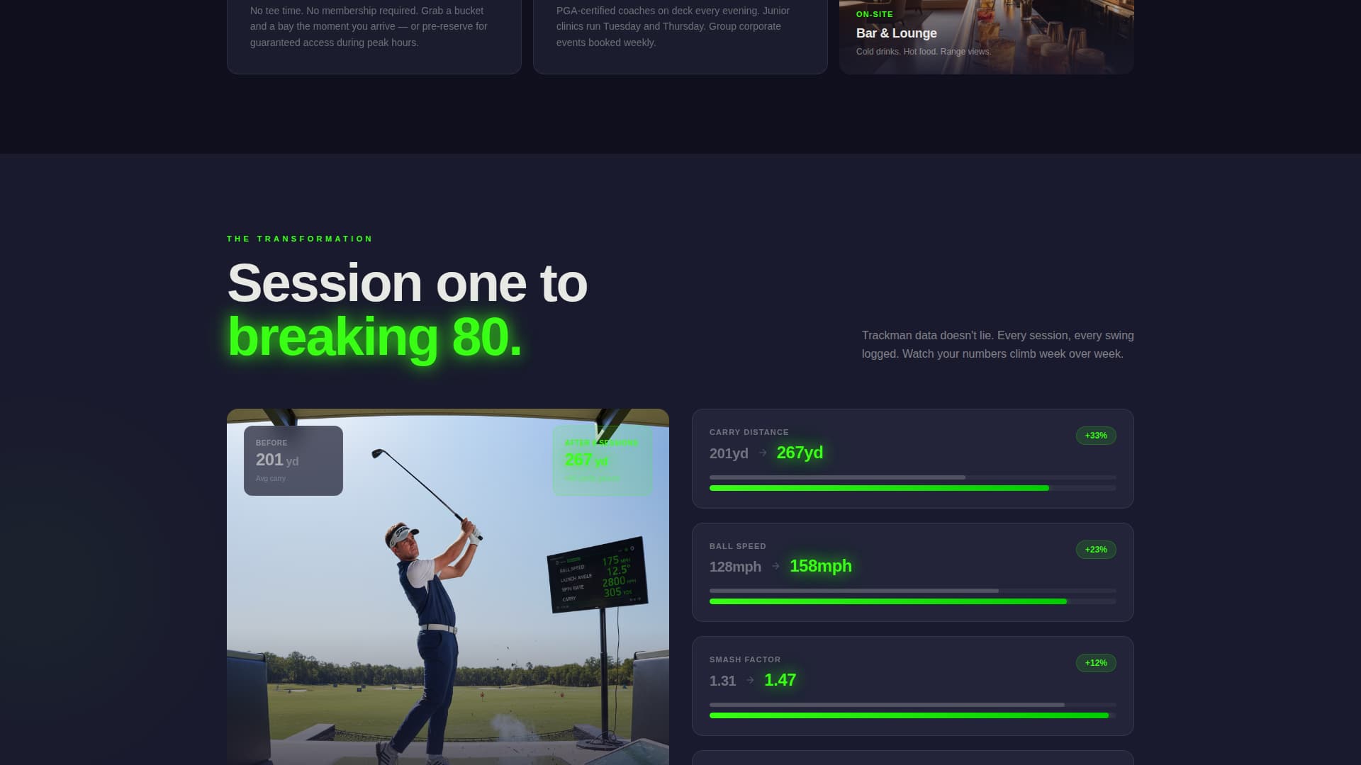 Golf Club & Course Booking Website Template