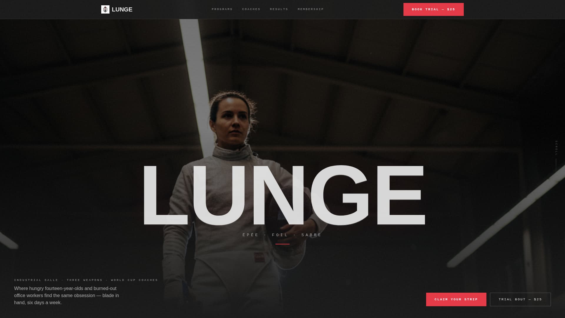 Fencing Booking Website Template