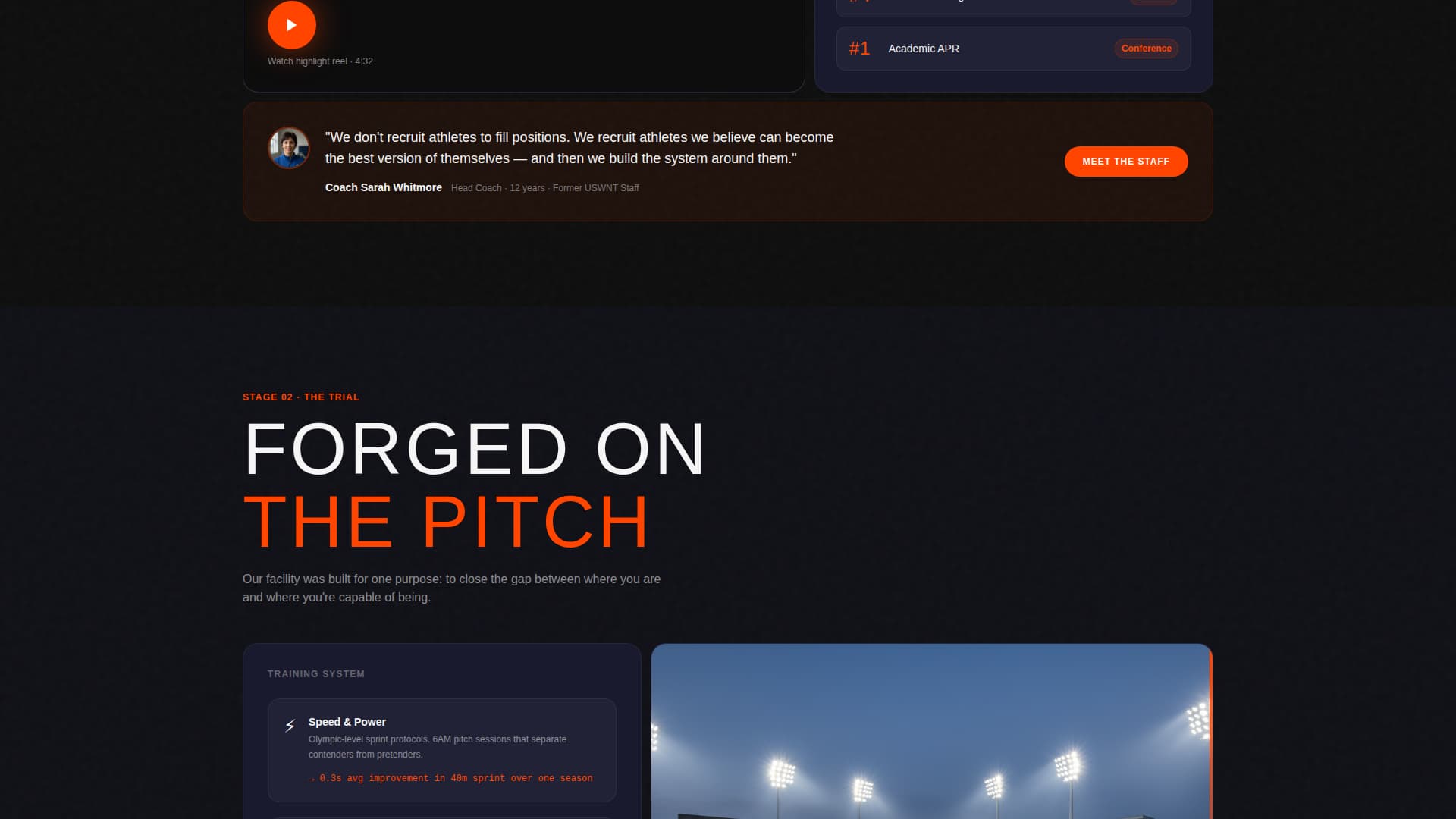 Field Hockey Leagues Booking Website Template