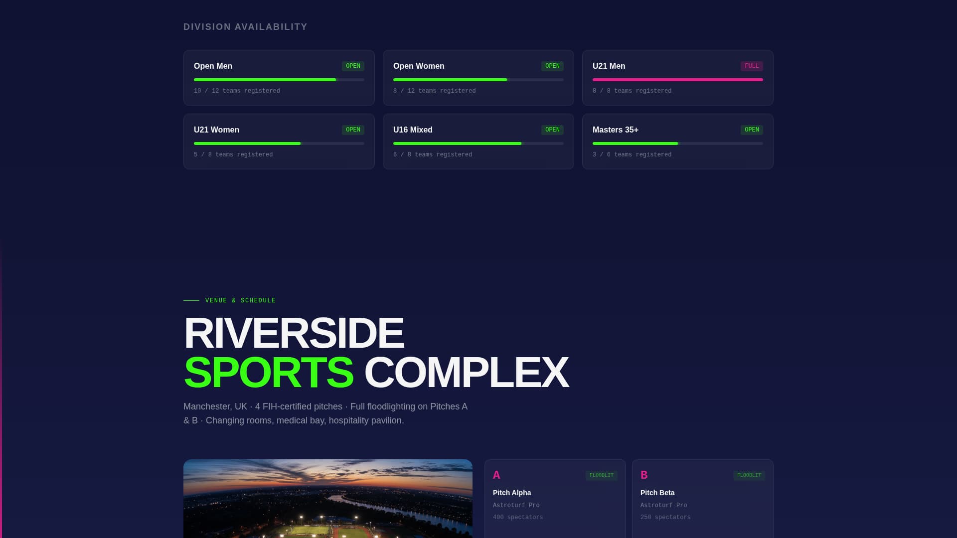 Field Hockey Specialist Professional Website Template
