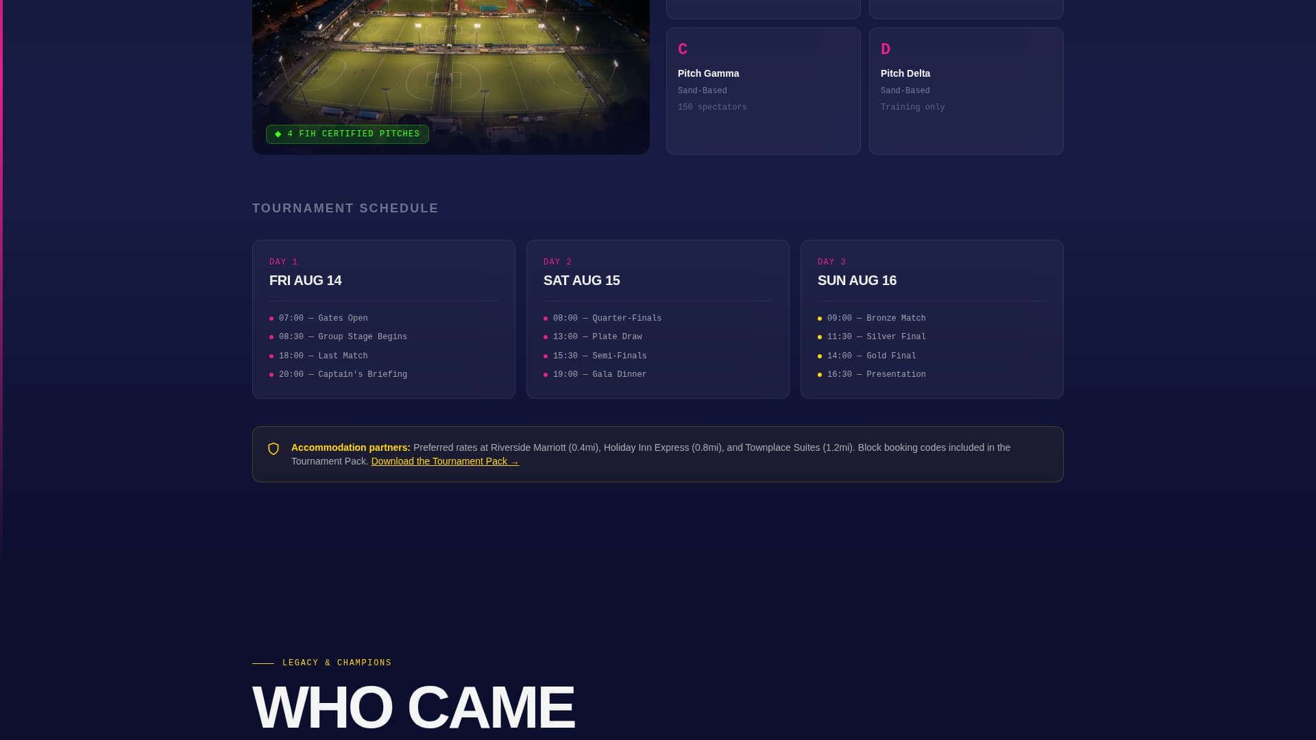Field Hockey Specialist Professional Website Template