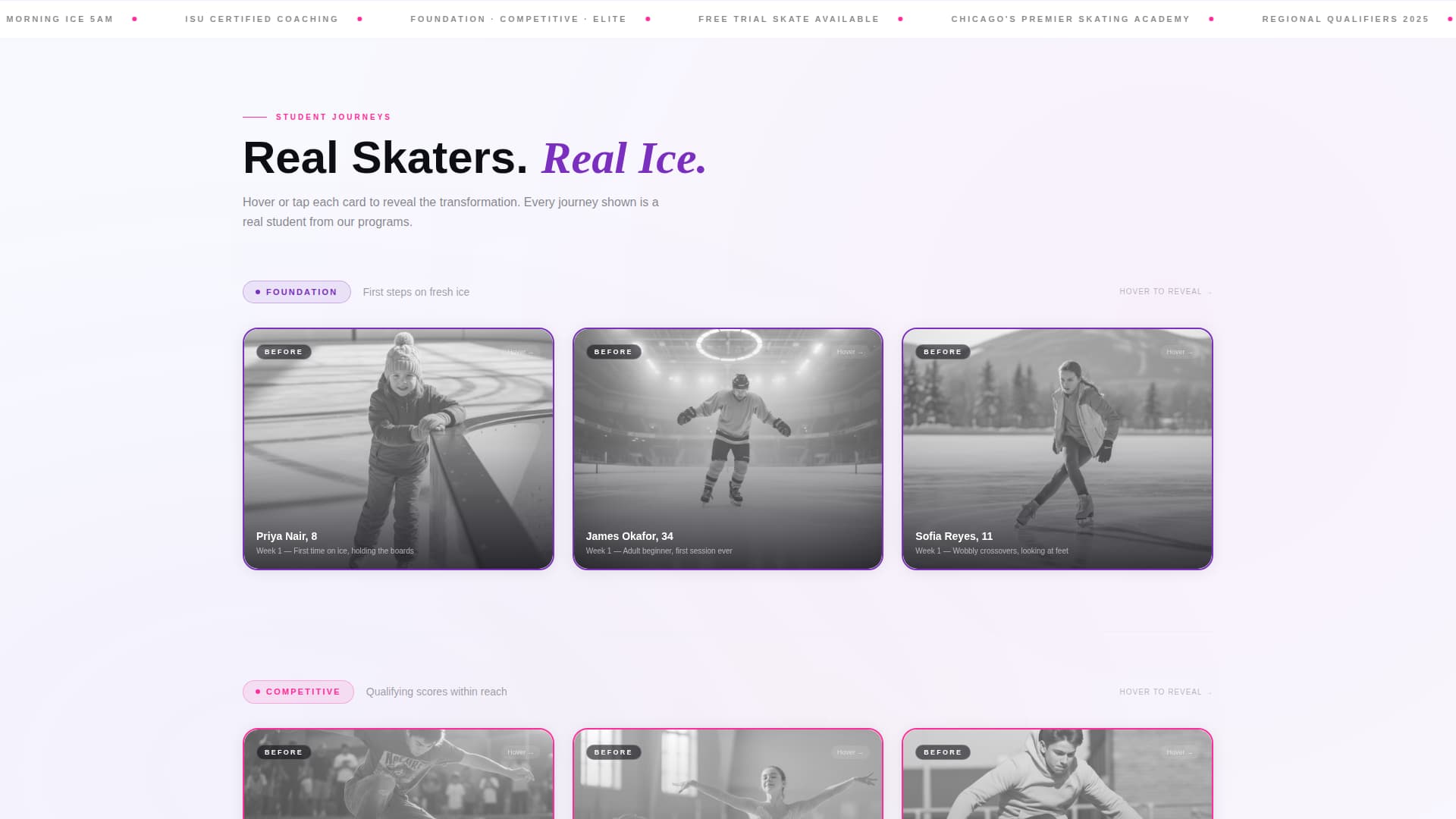 Axel - Dynamic Skating Landing Page Template