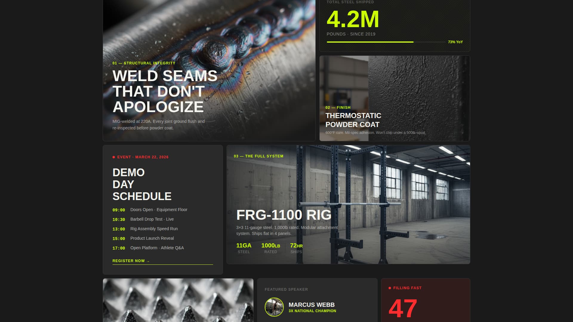 Sports Equipment Brand Professional Website Template
