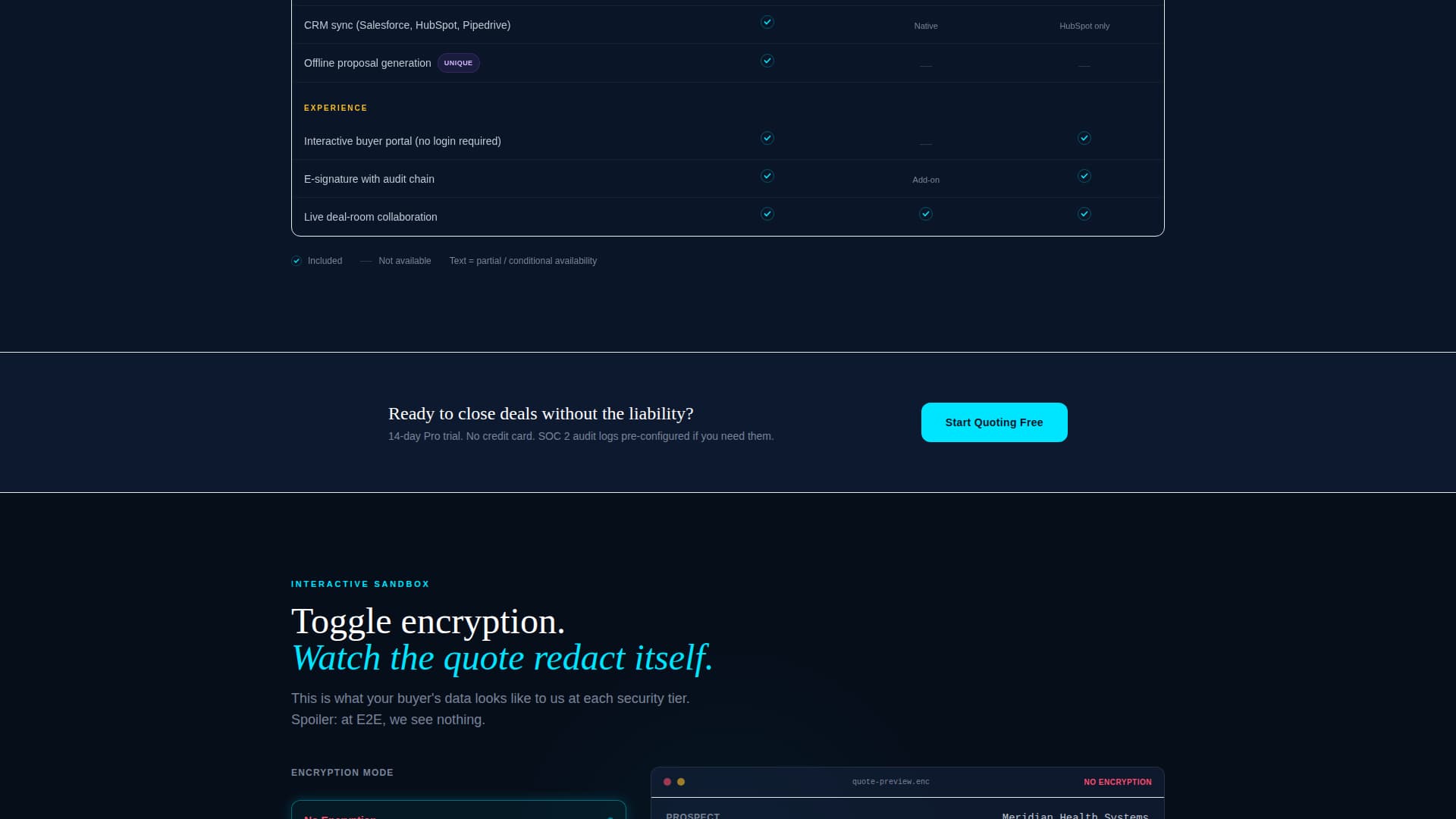 Privacy-First Enterprise Software Pricing Website Template