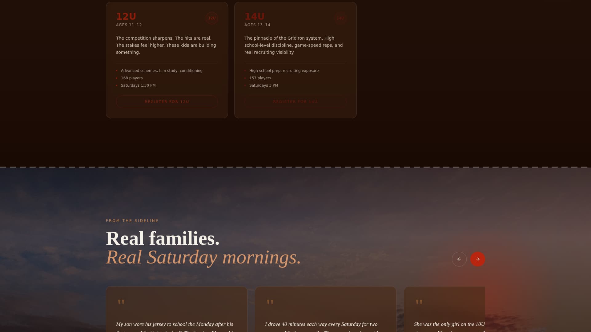 Football (American) Leagues Professional Website Template