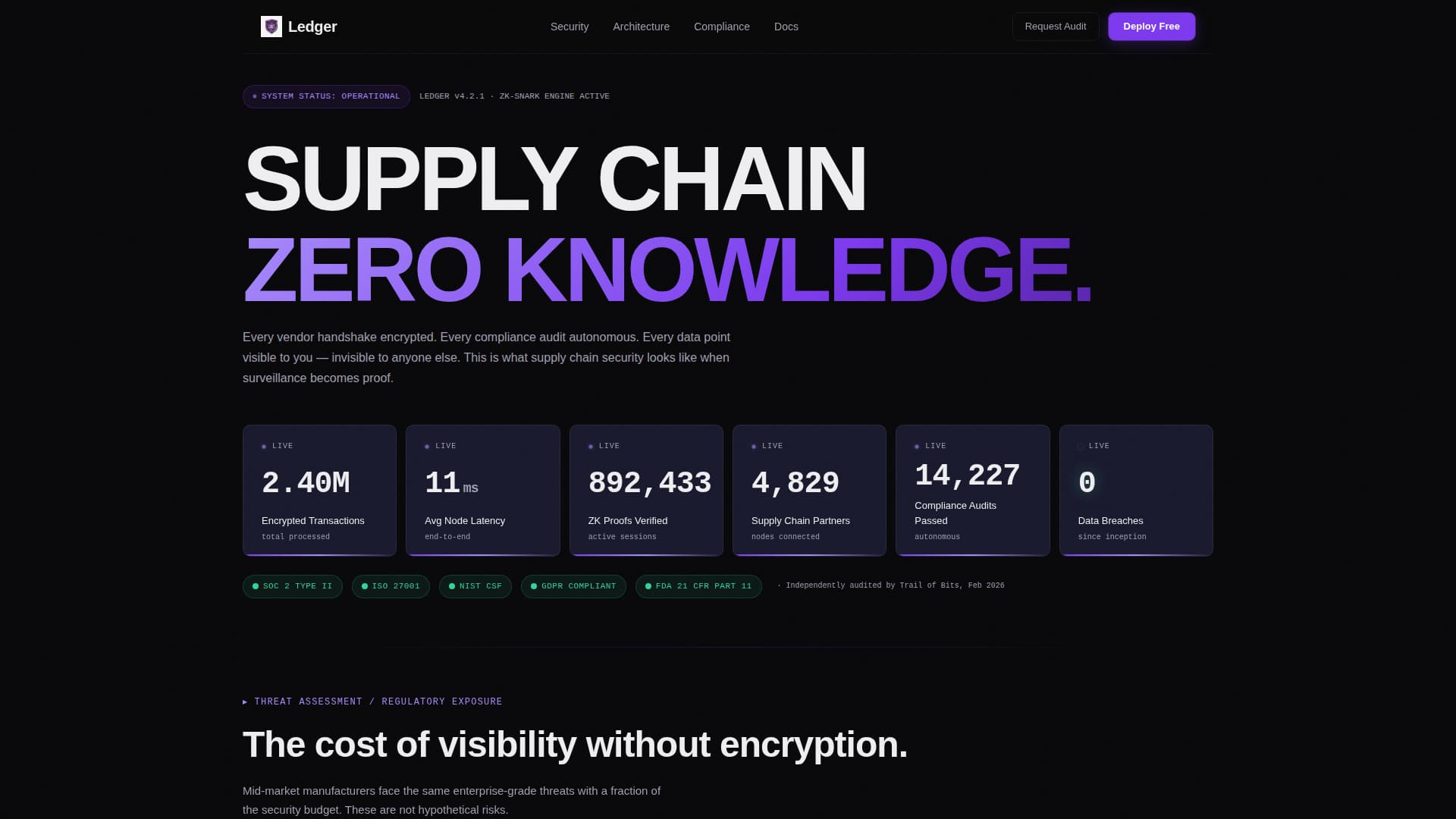 Privacy-First Enterprise Software Local Privacy Policy Website Template