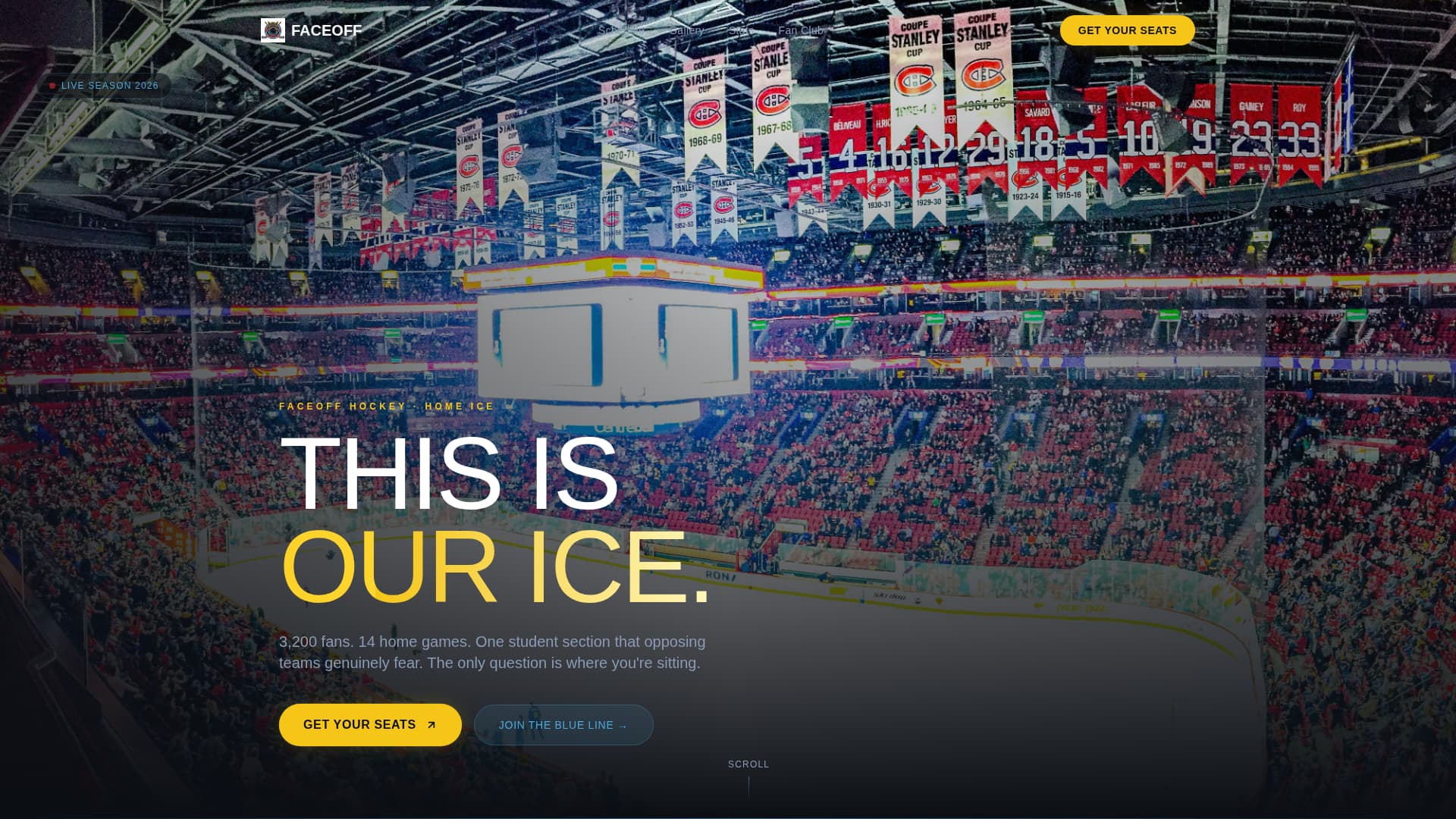 Ice Hockey Leagues Advanced Professional Website Template