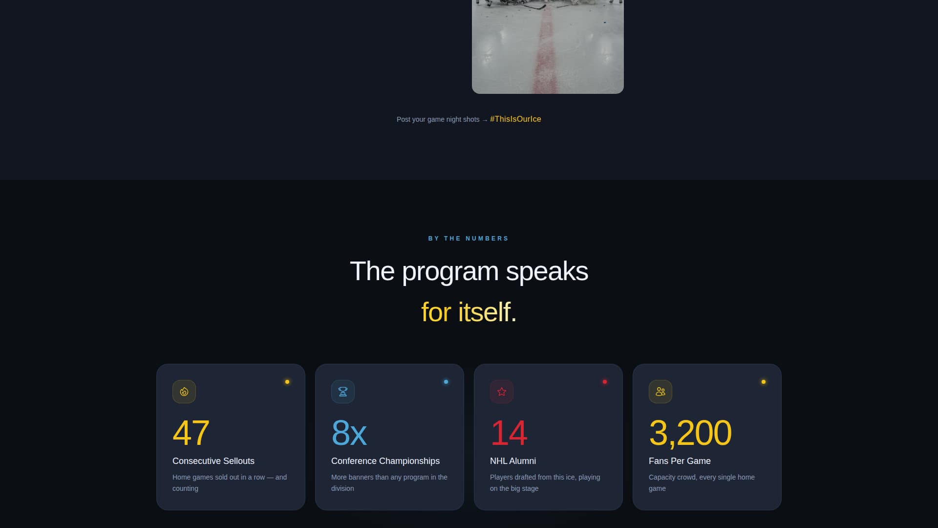 Ice Hockey Leagues Advanced Professional Website Template