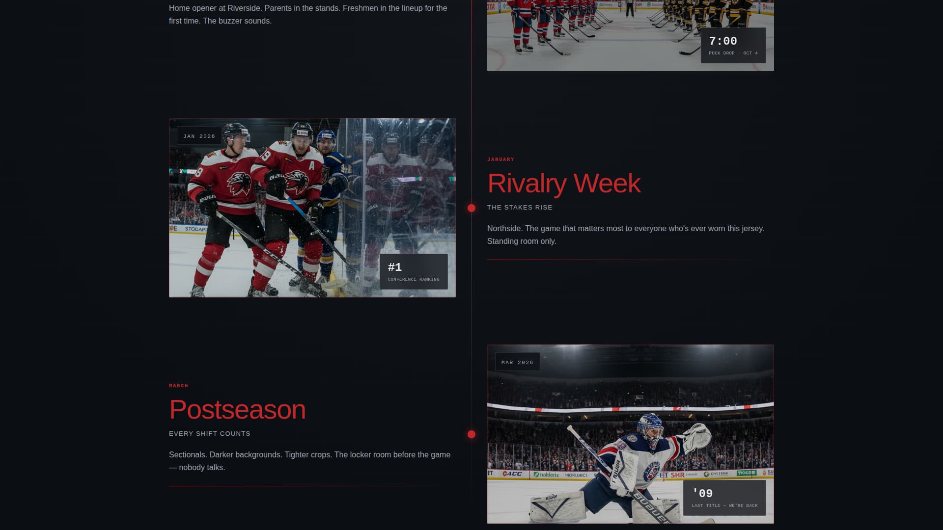 Ice Hockey Leagues Expert Professional Website Template