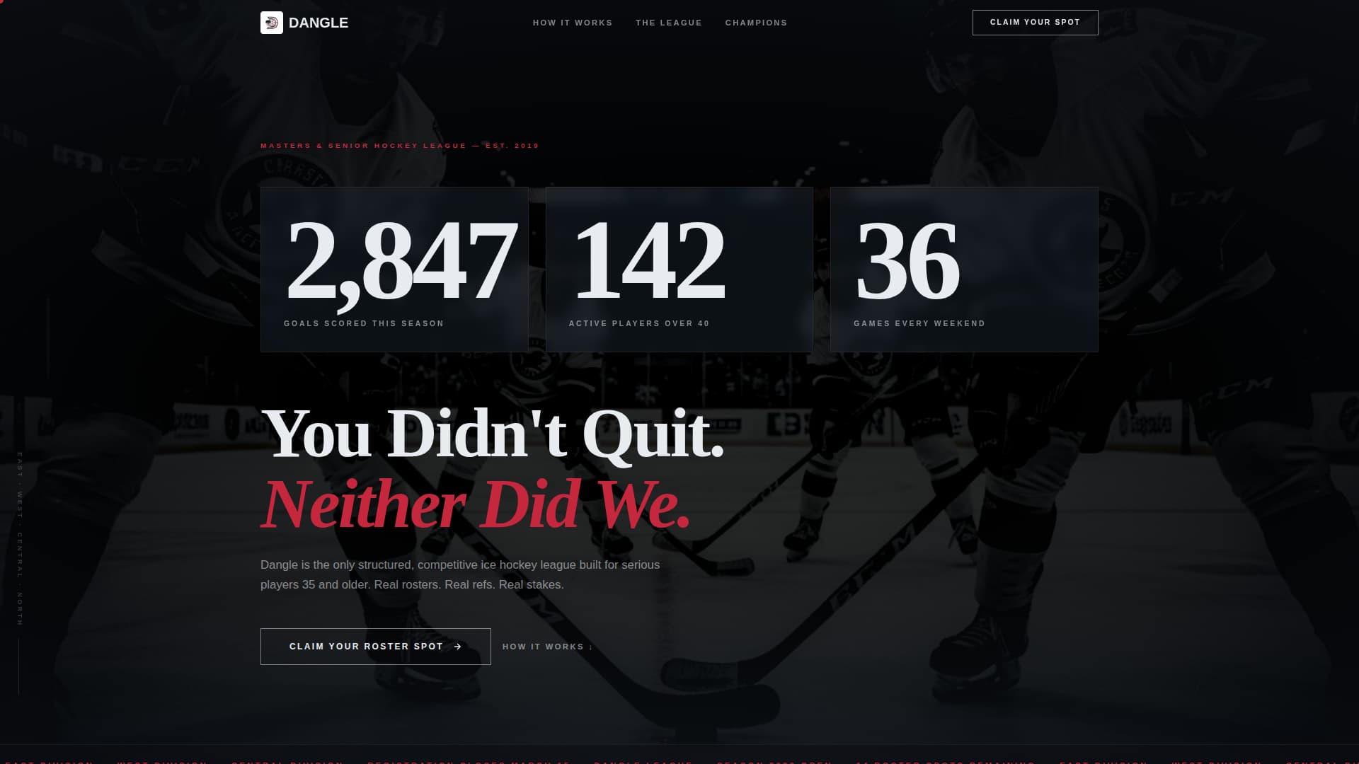 Ice Hockey Leagues Specialist Professional Website Template