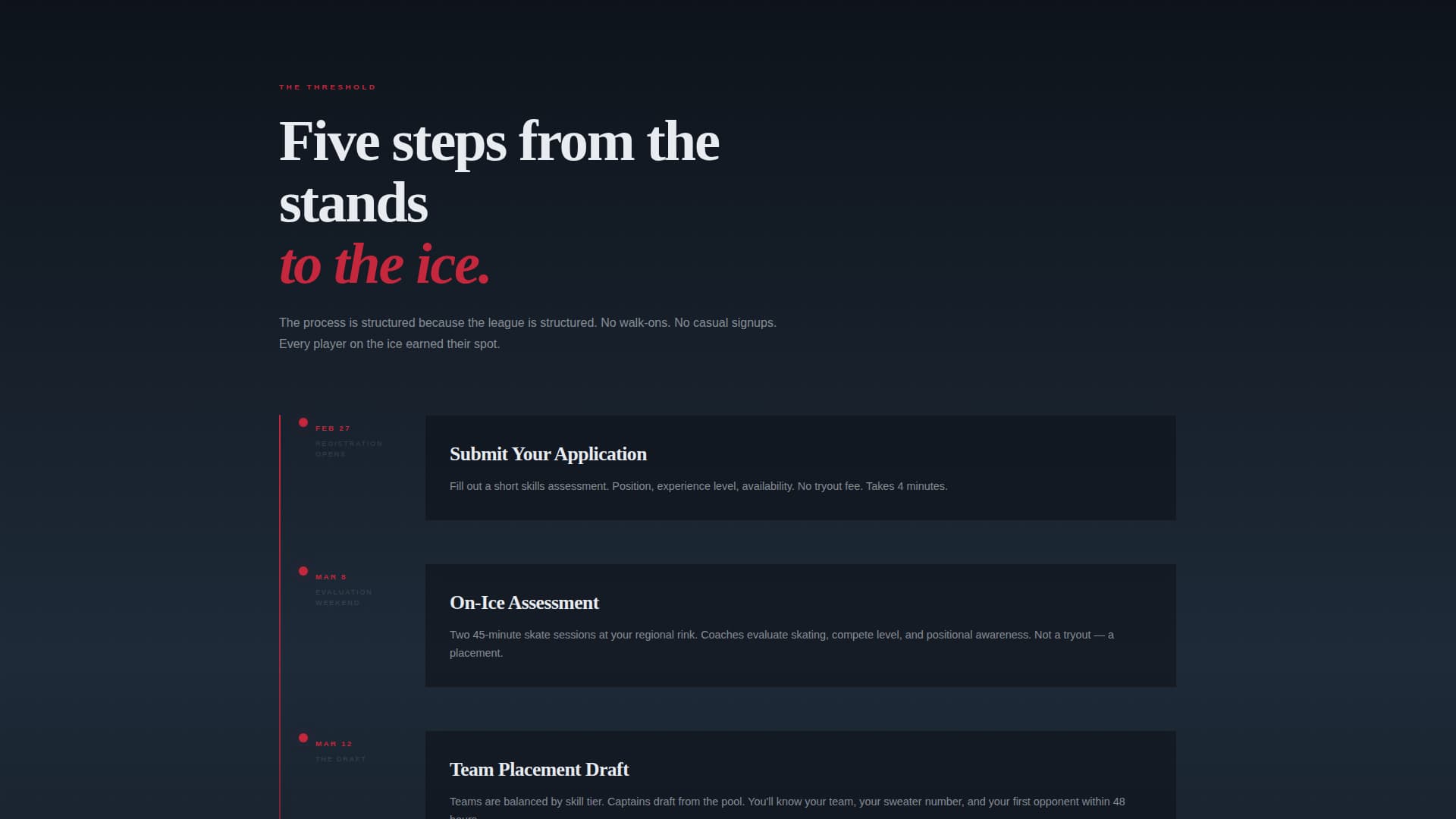 Ice Hockey Leagues Specialist Professional Website Template
