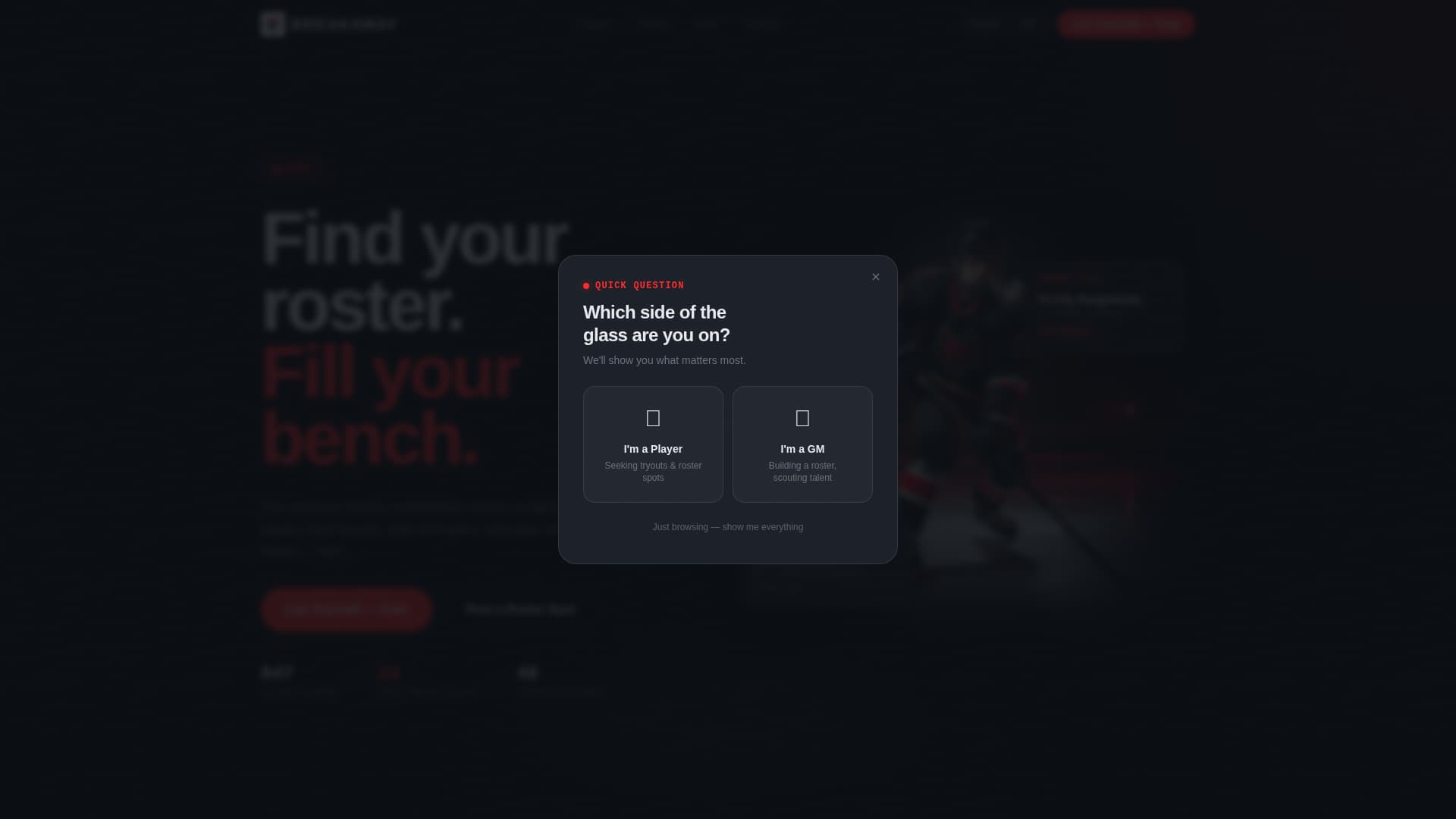 Ice Hockey Leagues Complete Professional Website Template