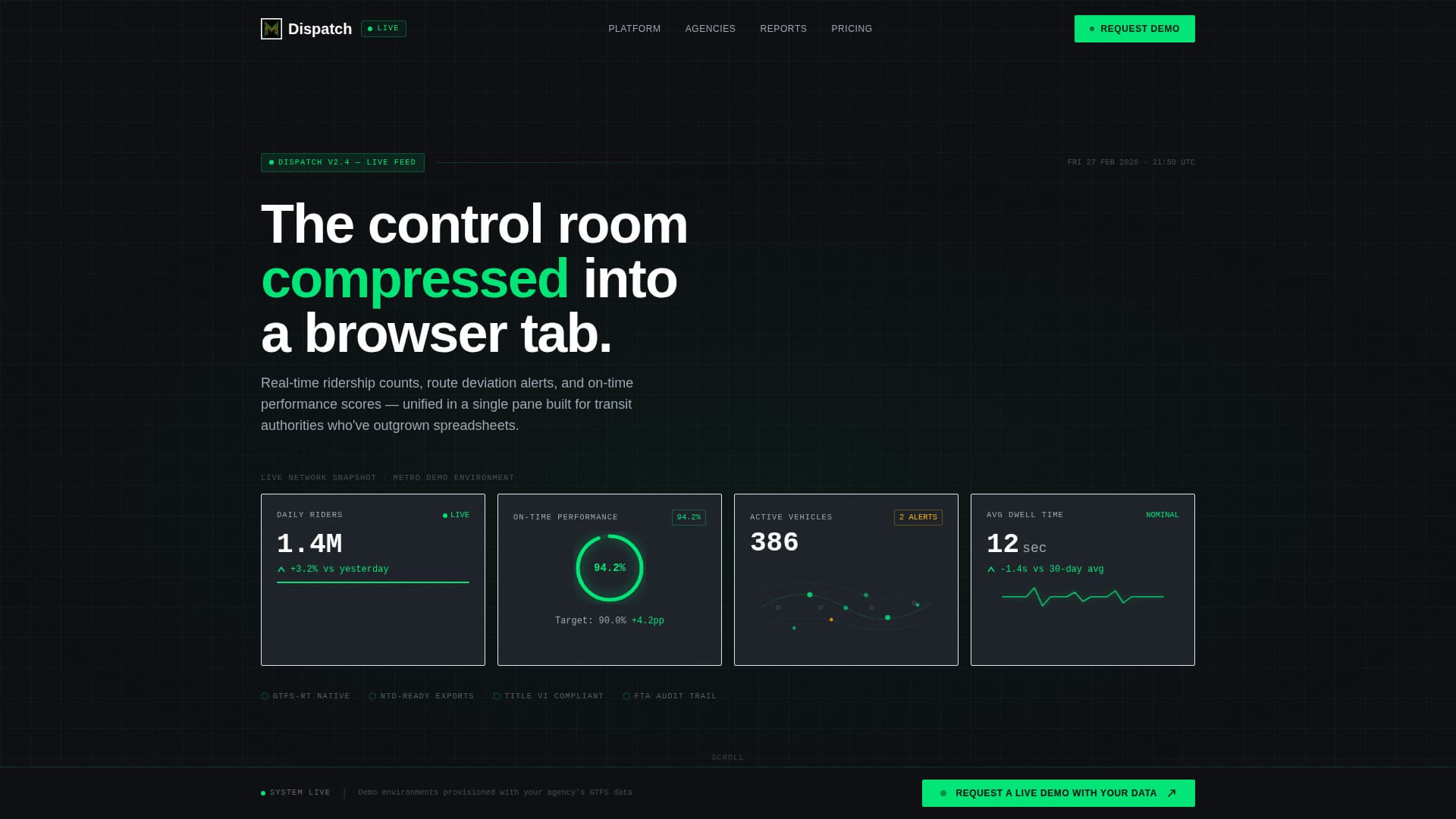 Route — Intelligent Logistics Booking Landing Page Template